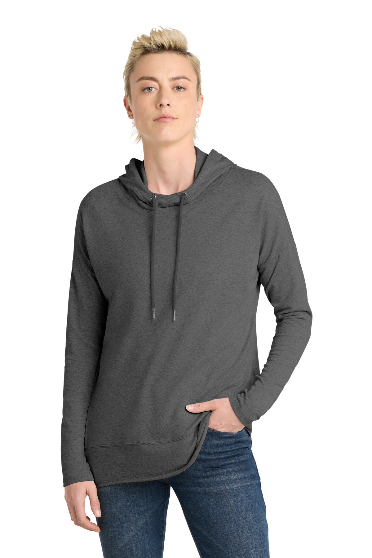 Custom Washed Coal Featherweight French Terry Hoodie DT671, personalized by SanCanDo Swag in Argyle, TX