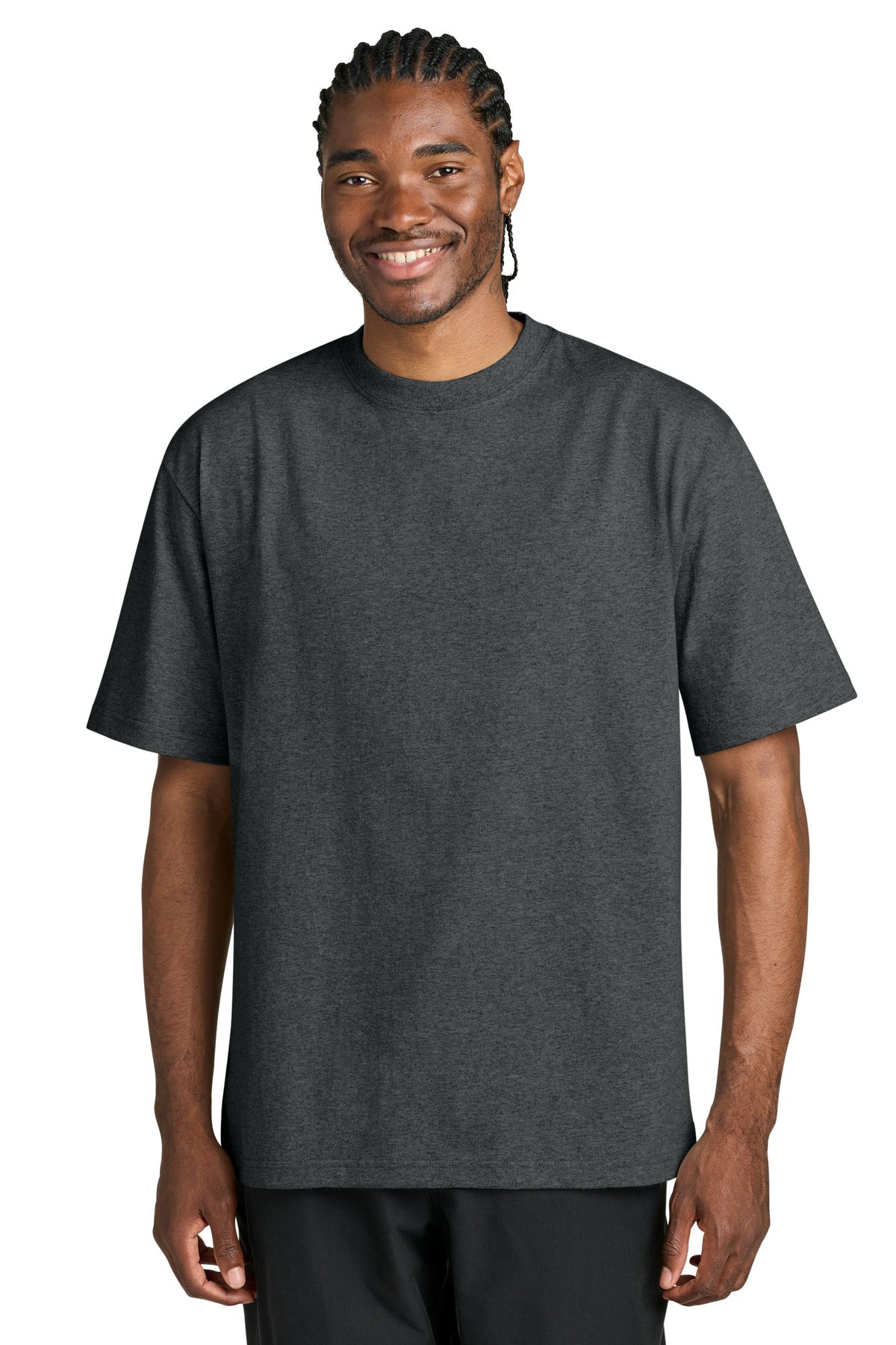 Custom Heathered Charcoal 7-Oz. Gritty Tee DT7075, personalized by SanCanDo Swag in Argyle, TX