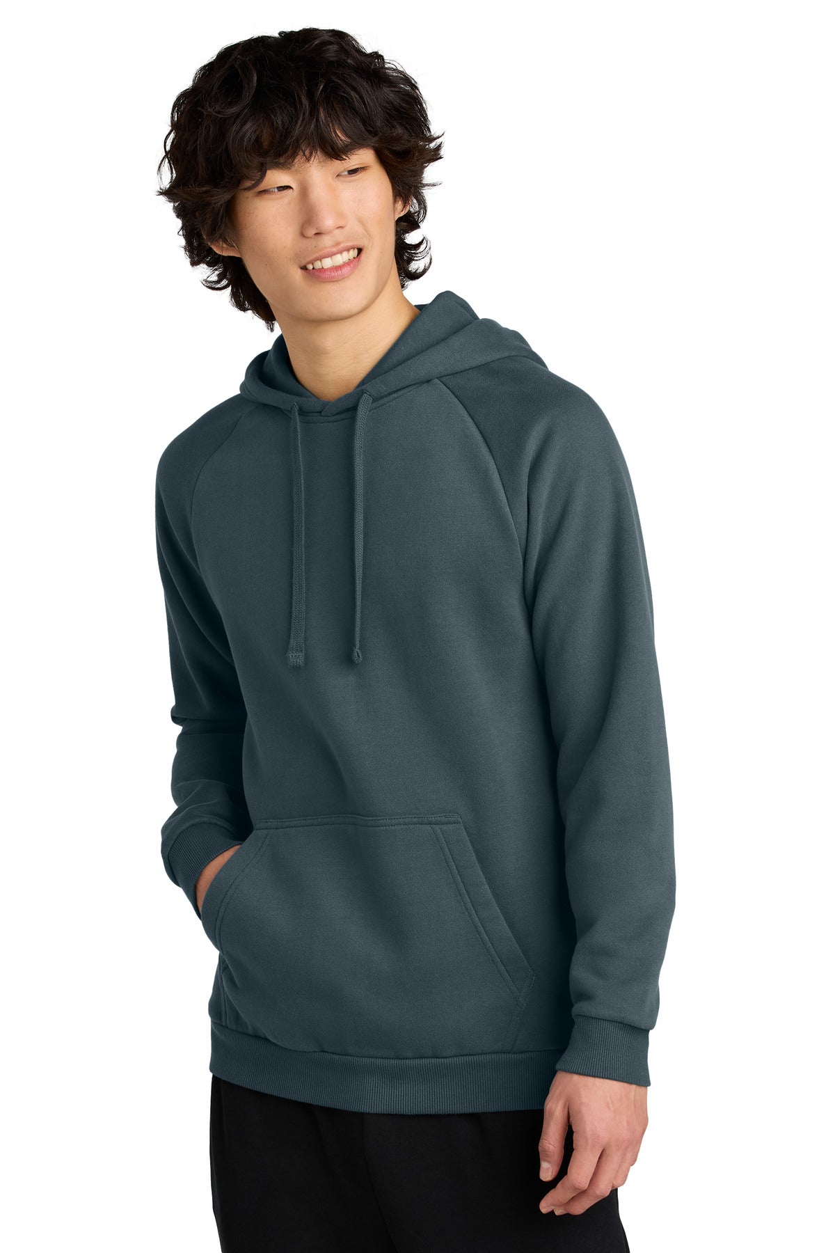 Custom Deep Steel Blue Cloud Fleece Hoodie DT7800, personalized by SanCanDo Swag in Argyle, TX