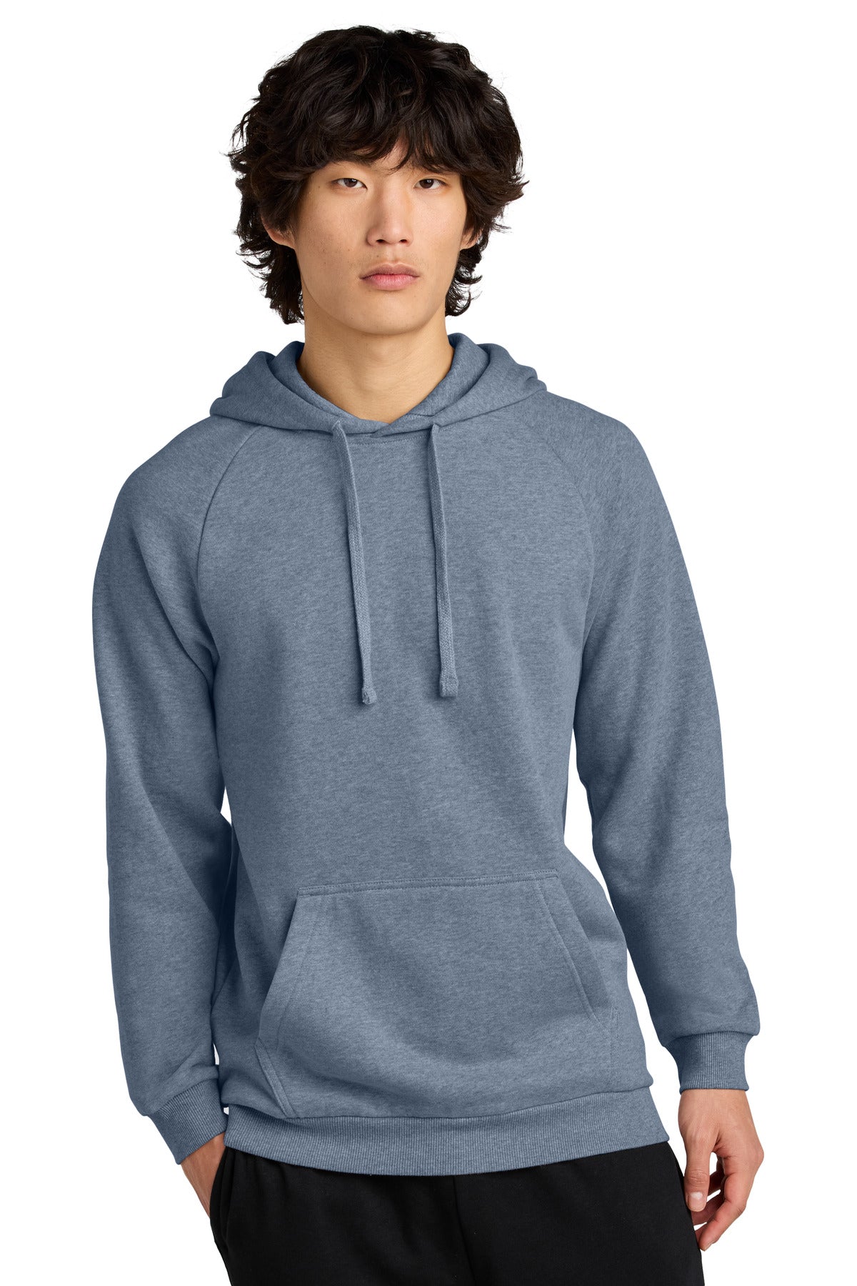Custom Flint Blue Heather Cloud Fleece Hoodie DT7800, personalized by SanCanDo Swag in Argyle, TX