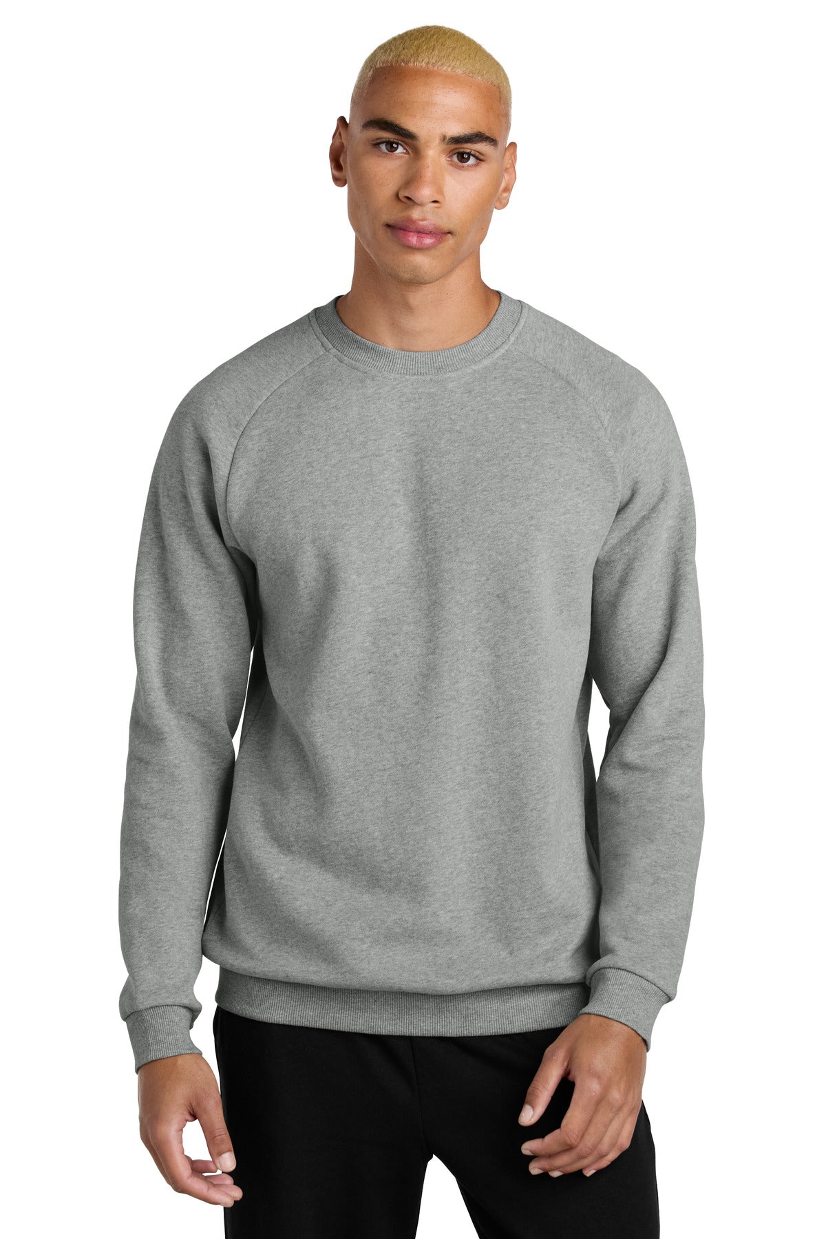 Custom Heathered Steel Cloud Fleece Crew DT7804, personalized by SanCanDo Swag in Argyle, TX