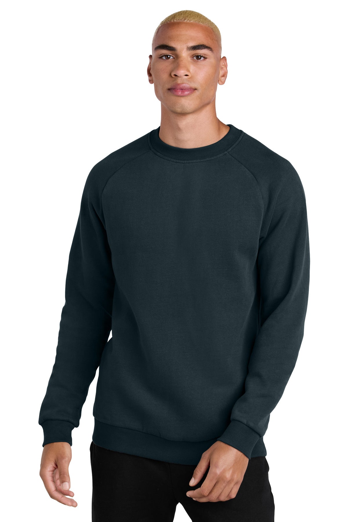 Custom New Navy Cloud Fleece Crew DT7804, personalized by SanCanDo Swag in Argyle, TX