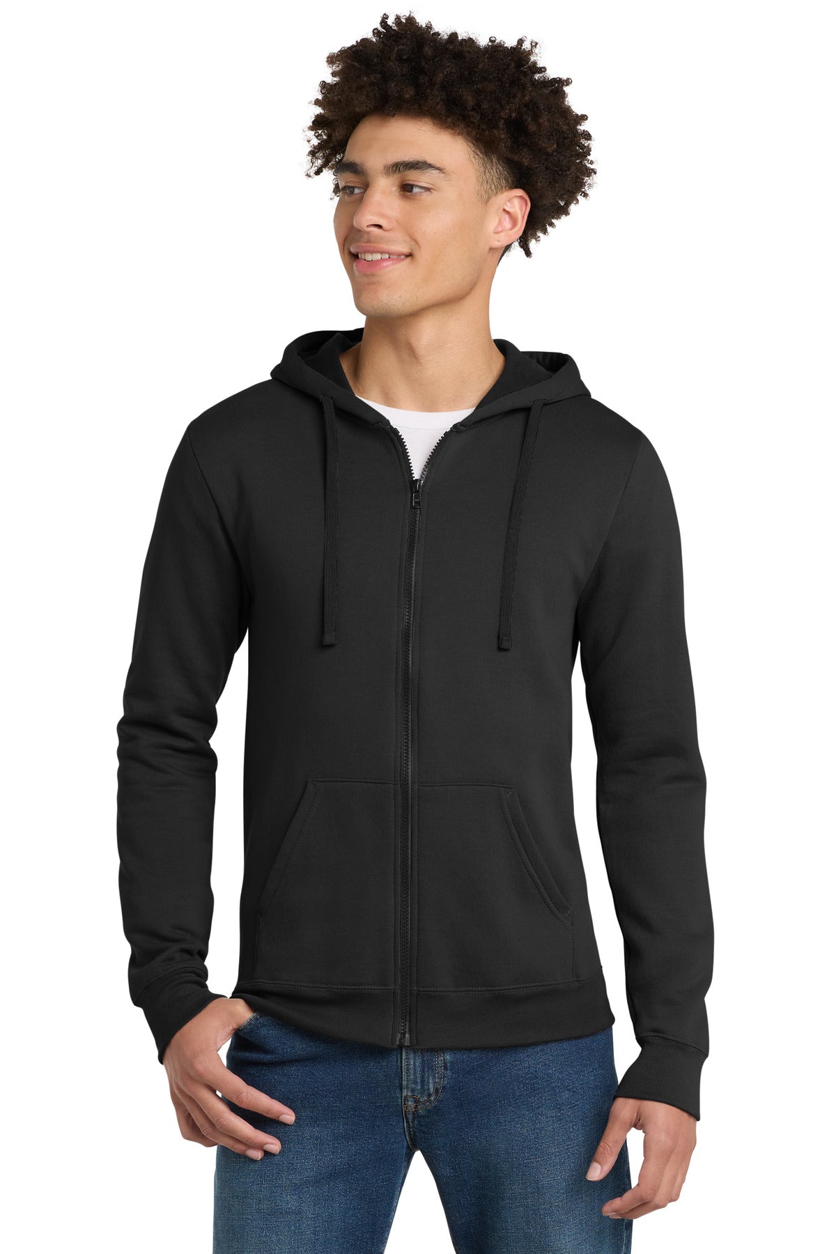 Custom Black The Concert Fleece Full-Zip Hoodie DT800, personalized by SanCanDo Swag in Argyle, TX