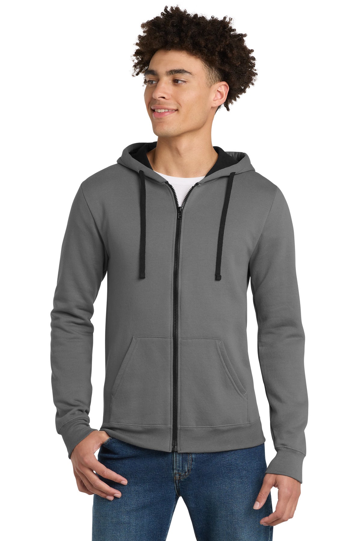 Custom Grey The Concert Fleece Full-Zip Hoodie DT800, personalized by SanCanDo Swag in Argyle, TX