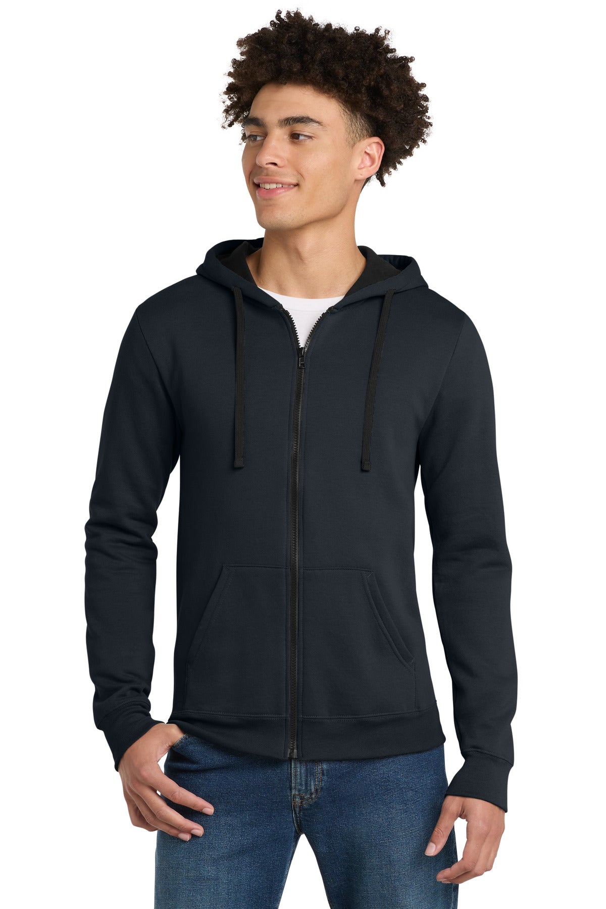 Custom New Navy The Concert Fleece Full-Zip Hoodie DT800, personalized by SanCanDo Swag in Argyle, TX