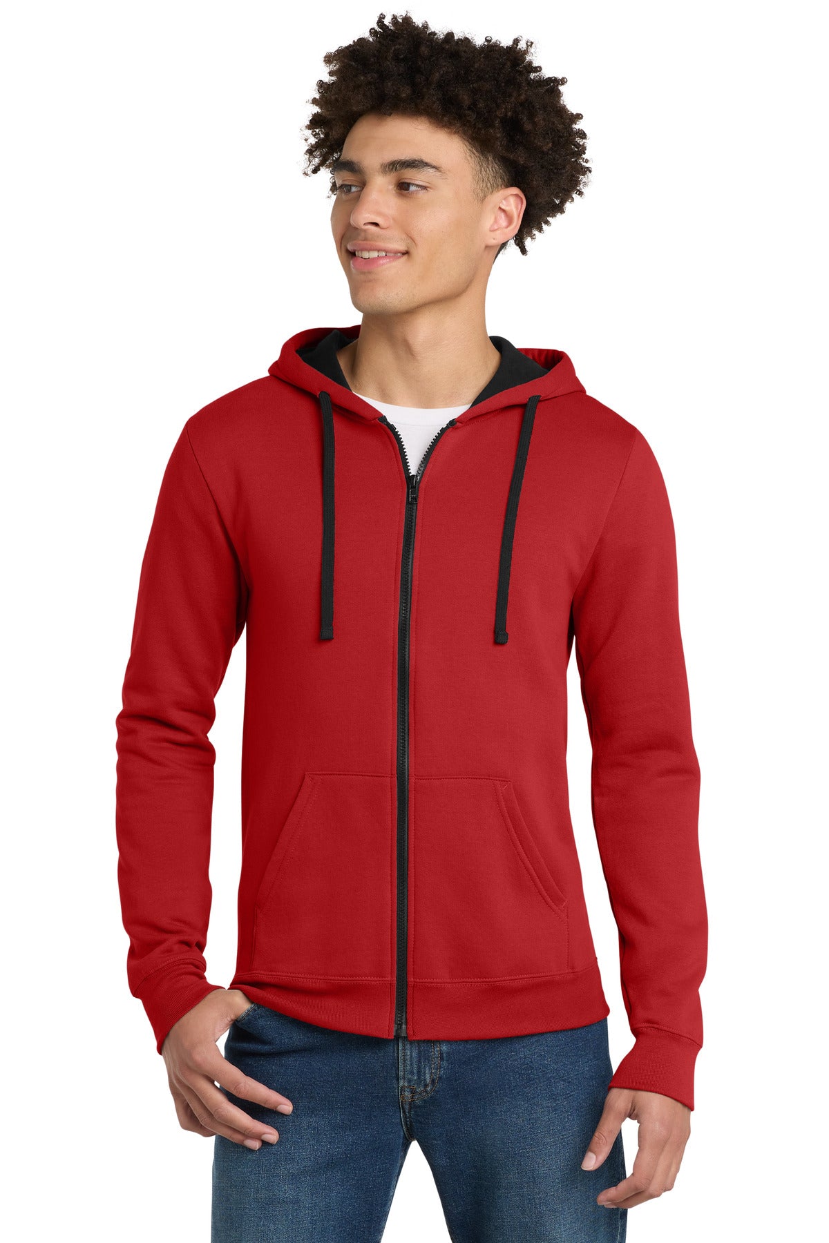 Custom New Red The Concert Fleece Full-Zip Hoodie DT800, personalized by SanCanDo Swag in Argyle, TX