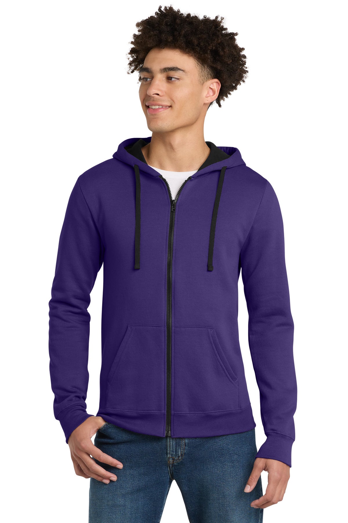 Custom Purple The Concert Fleece Full-Zip Hoodie DT800, personalized by SanCanDo Swag in Argyle, TX