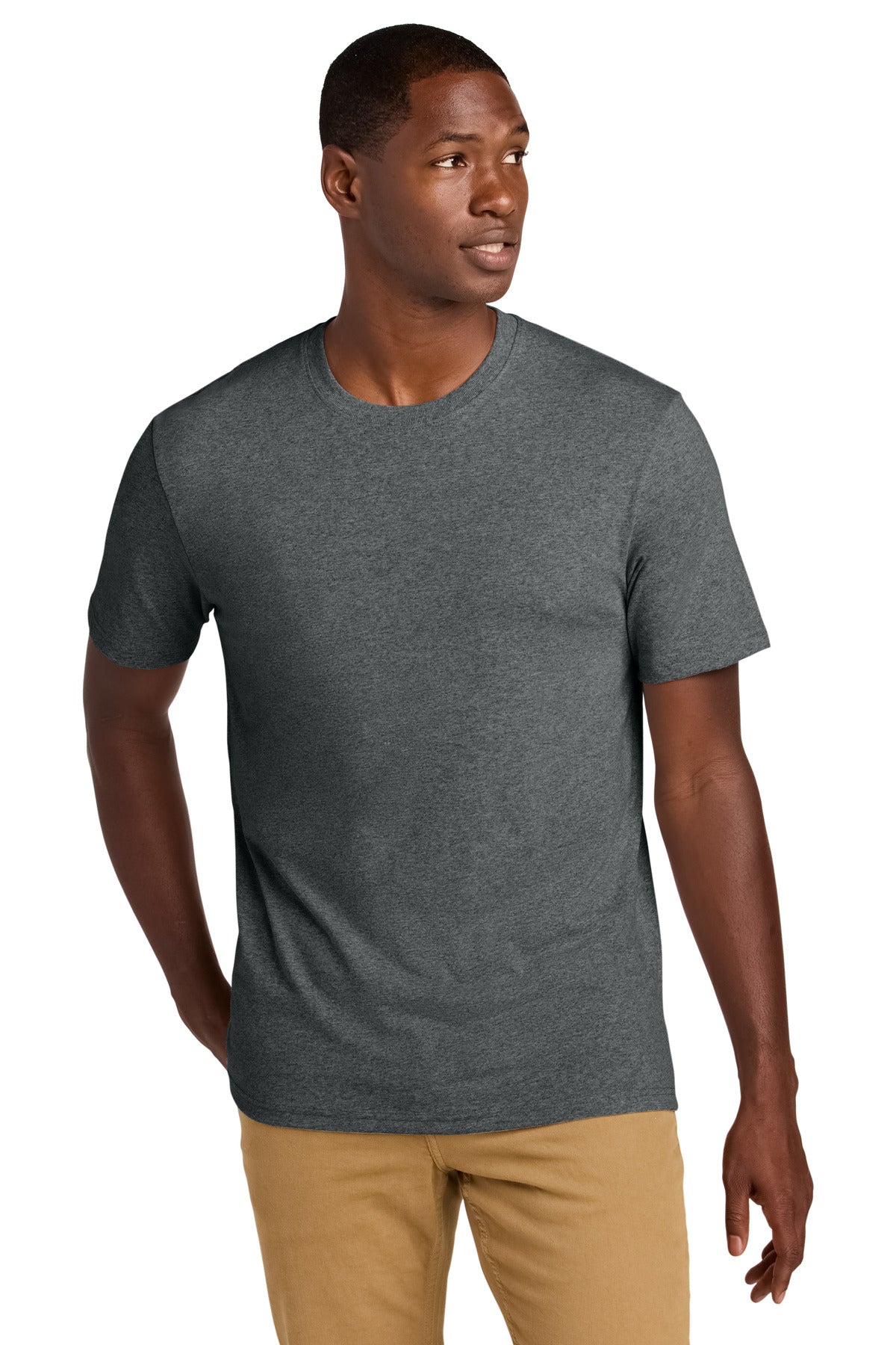 Custom Deep Grey Heather Re-Tee DT8000, personalized by SanCanDo Swag in Argyle, TX