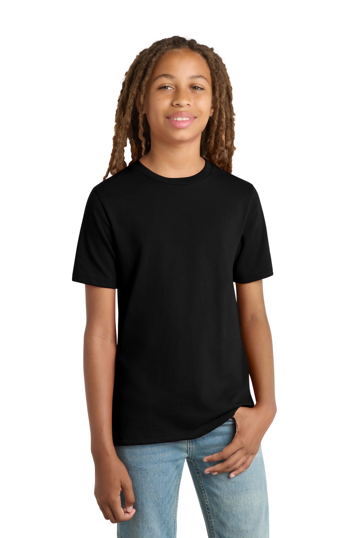 Custom Black Youth Re-Tee DT8000Y, personalized by SanCanDo Swag in Argyle, TX