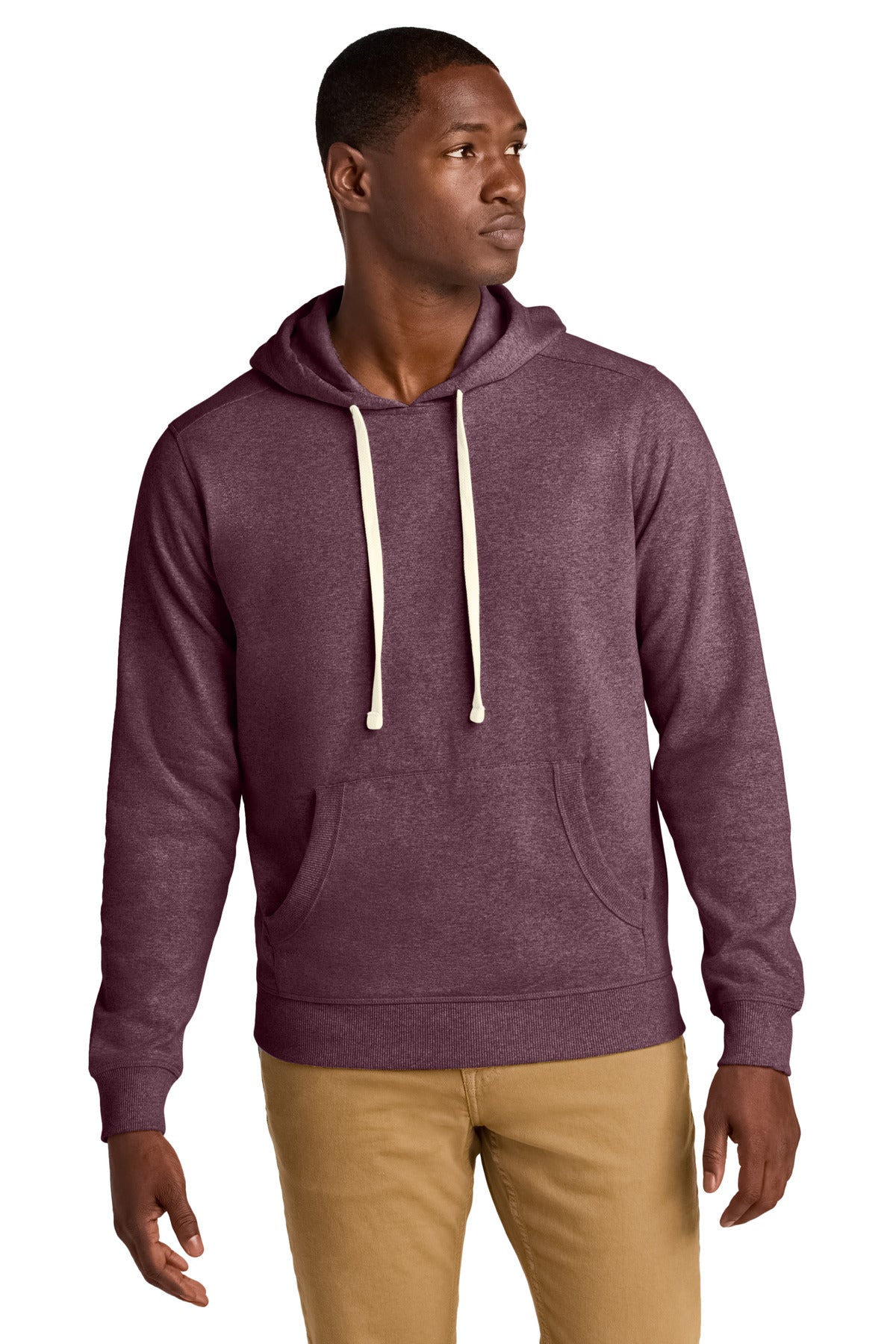 Custom Maroon Heather Re-FleeceHoodie DT8100, personalized by SanCanDo Swag in Argyle, TX