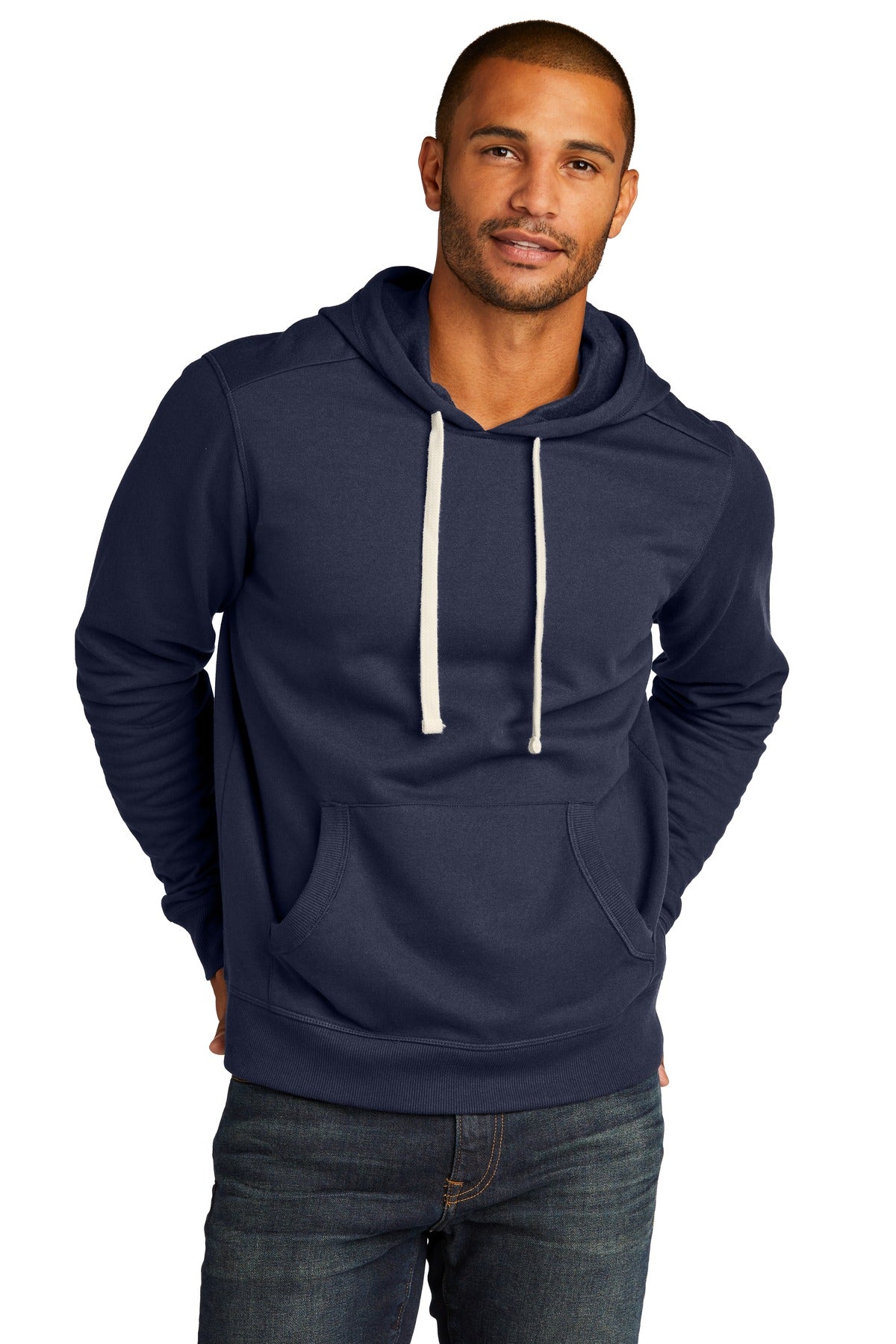 Custom True Navy Re-FleeceHoodie DT8100, personalized by SanCanDo Swag in Argyle, TX
