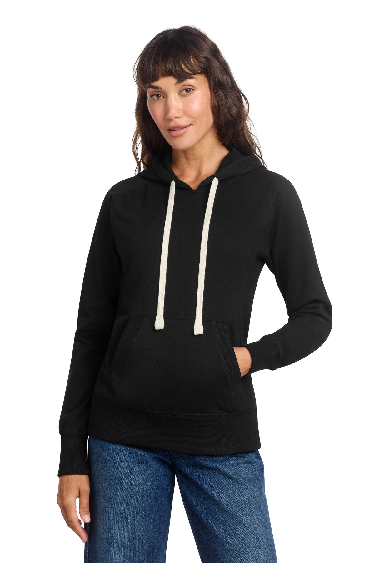 Custom Black Women's Re-Fleece Hoodie DT8101, personalized by SanCanDo Swag in Argyle, TX