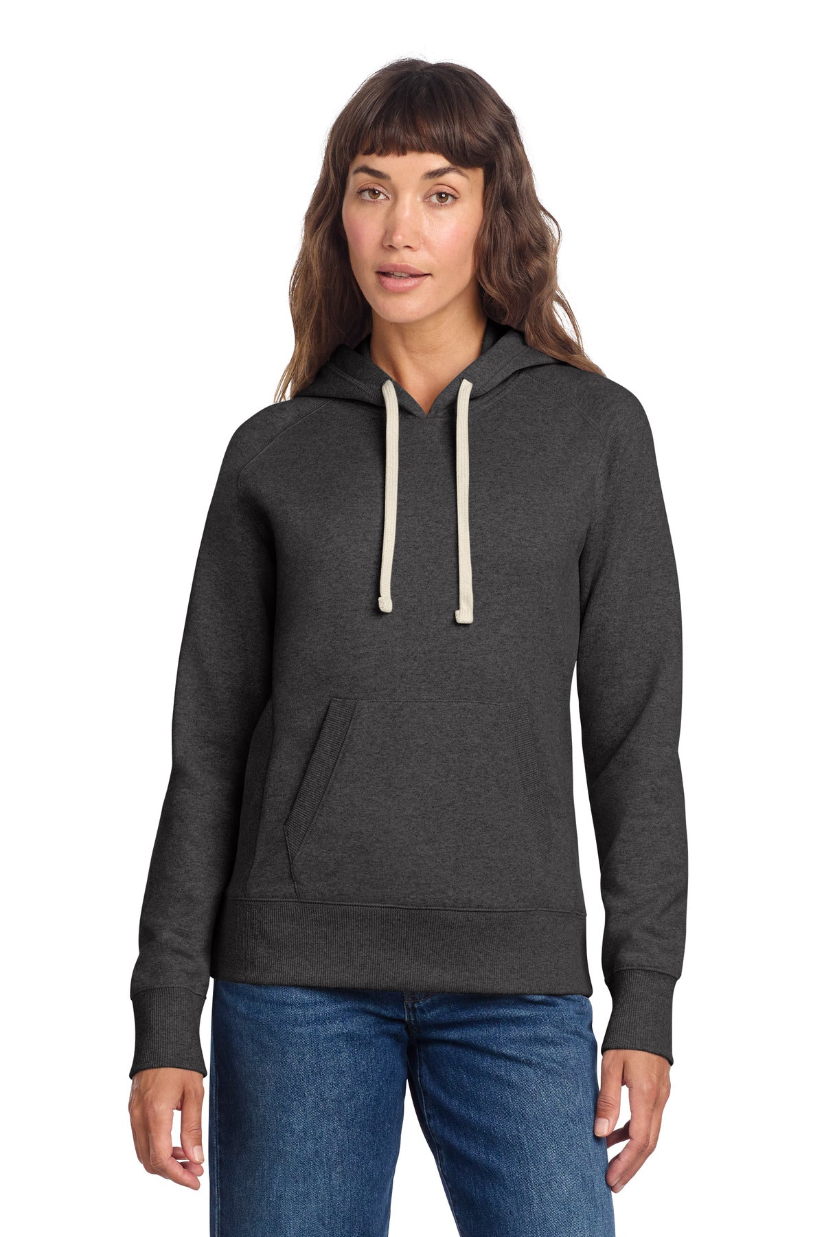 Custom Charcoal Heather Women's Re-Fleece Hoodie DT8101, personalized by SanCanDo Swag in Argyle, TX