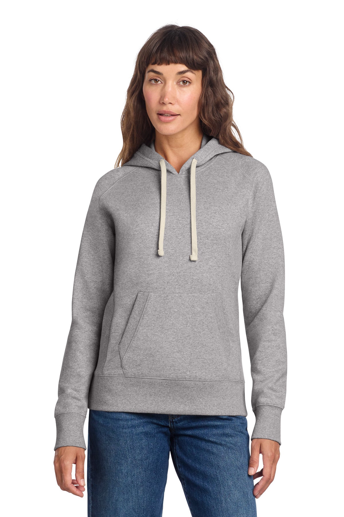 Custom Light Heather Grey Women's Re-Fleece Hoodie DT8101, personalized by SanCanDo Swag in Argyle, TX