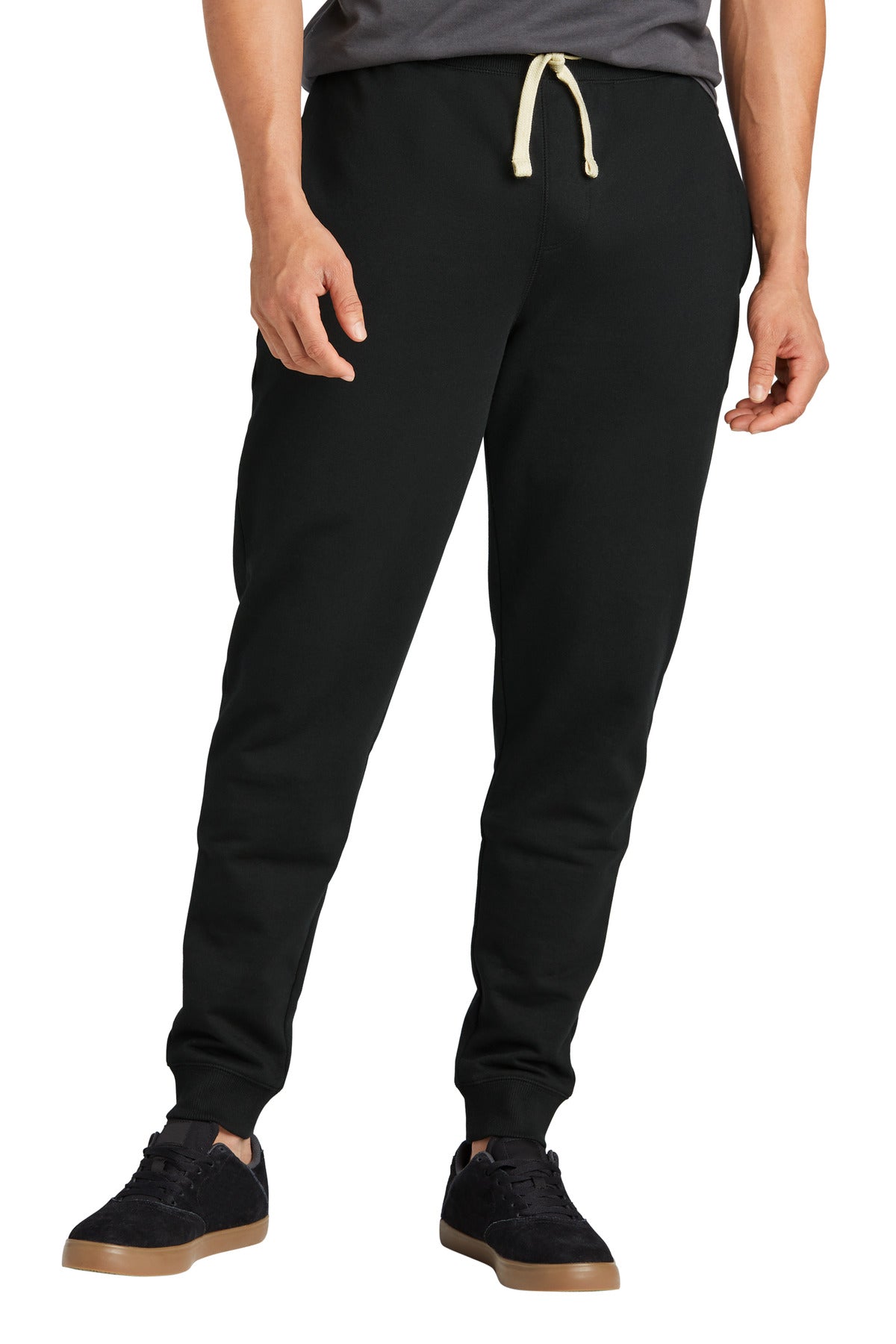 Custom Black Re-Fleece Jogger DT8107, personalized by SanCanDo Swag in Argyle, TX