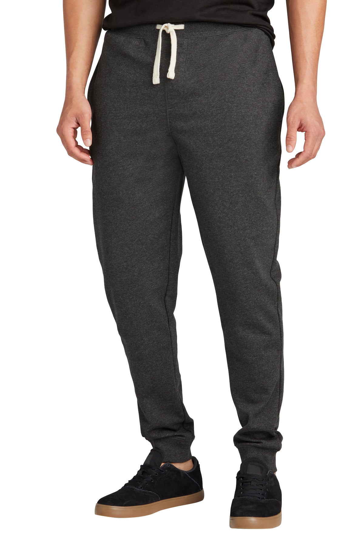 Custom Charcoal Heather Re-Fleece Jogger DT8107, personalized by SanCanDo Swag in Argyle, TX