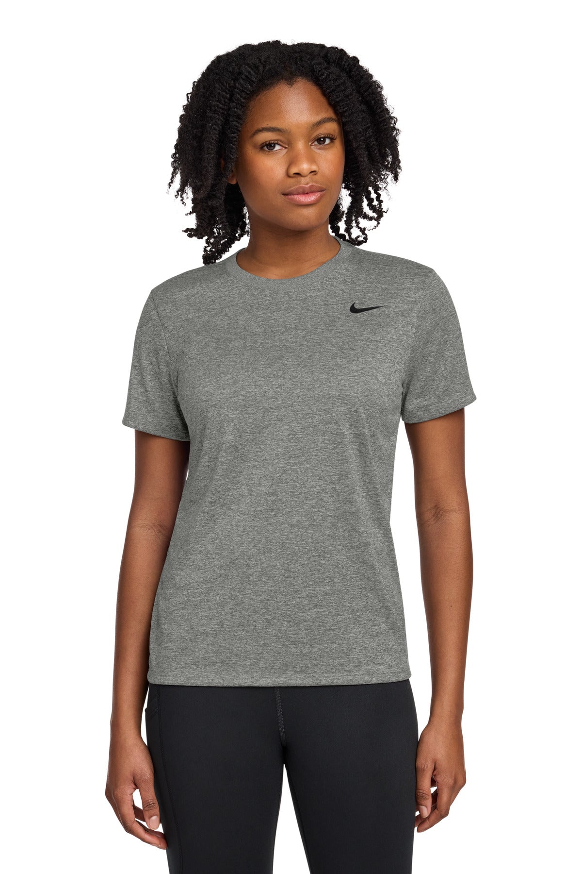 Custom Carbon Heather Women's Team rLegend Tee DV7312, personalized by SanCanDo Swag in Argyle, TX