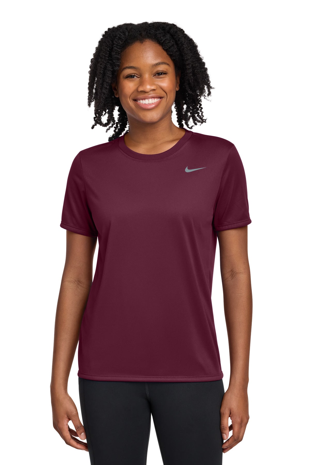 Custom Deep Maroon Women's Team rLegend Tee DV7312, personalized by SanCanDo Swag in Argyle, TX