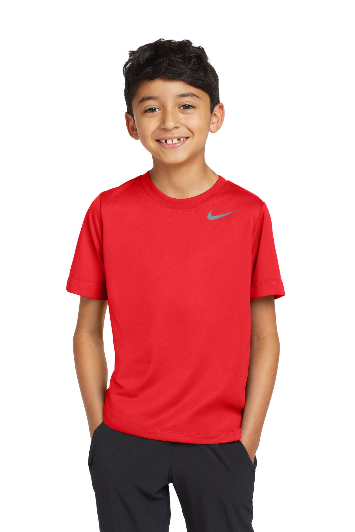 Custom University Red Youth Team rLegend Tee DV7317, personalized by SanCanDo Swag in Argyle, TX
