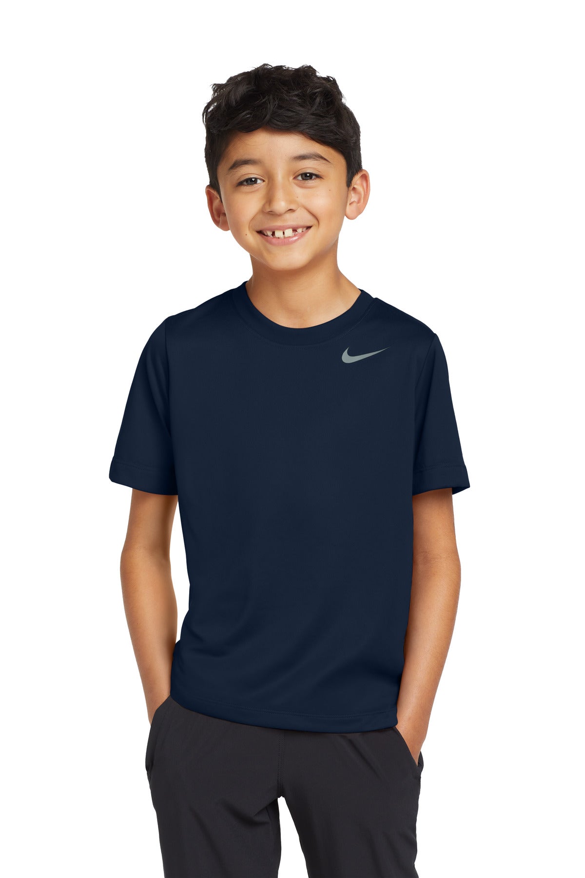 Custom College Navy Youth Team rLegend Tee DV7317, personalized by SanCanDo Swag in Argyle, TX