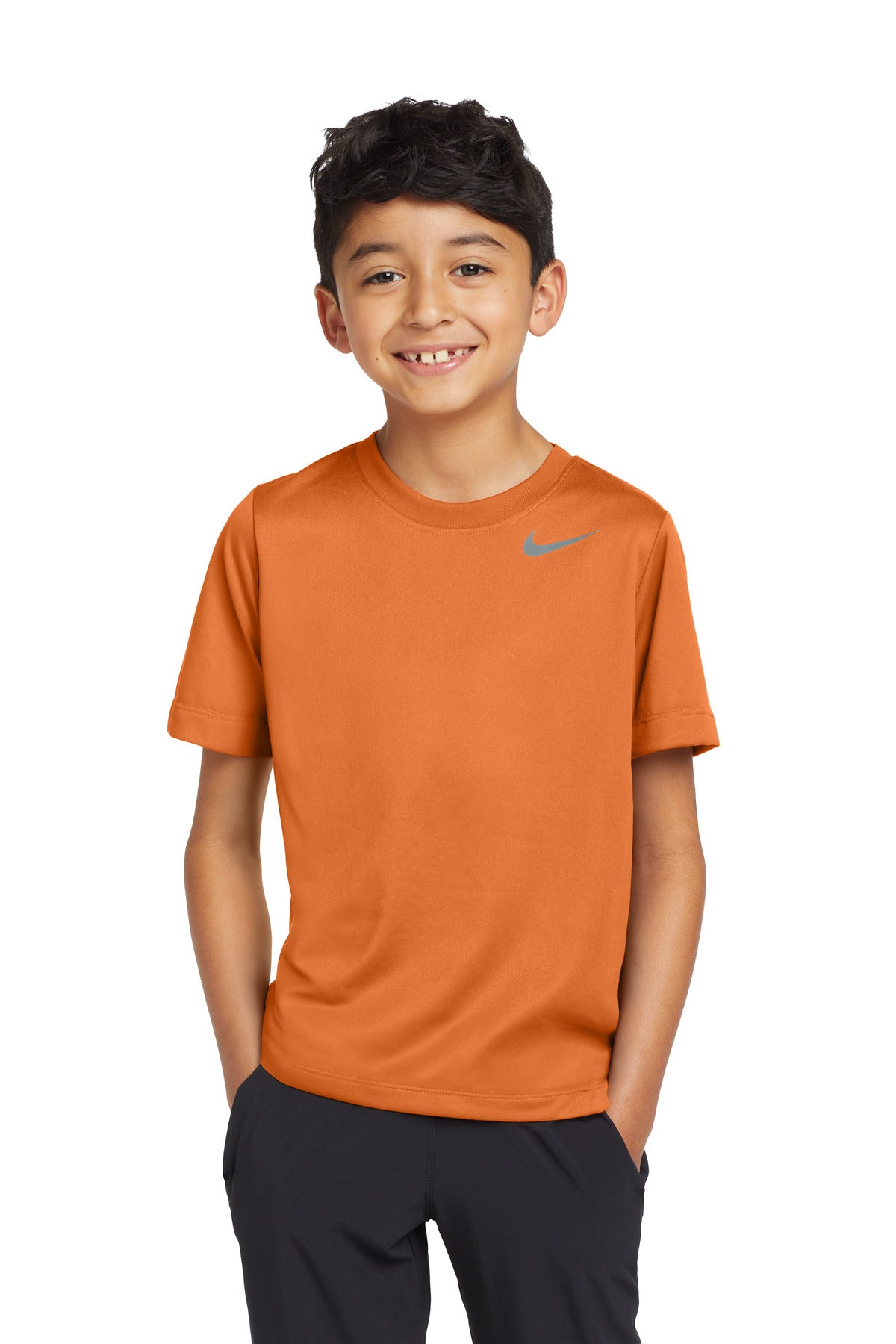 Custom Desert Orange Youth Team rLegend Tee DV7317, personalized by SanCanDo Swag in Argyle, TX