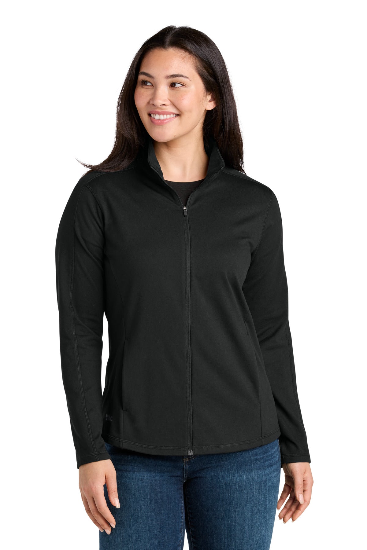 Custom Deep Black Women's Adventurer Full-Zip EB121, personalized by SanCanDo Swag in Argyle, TX
