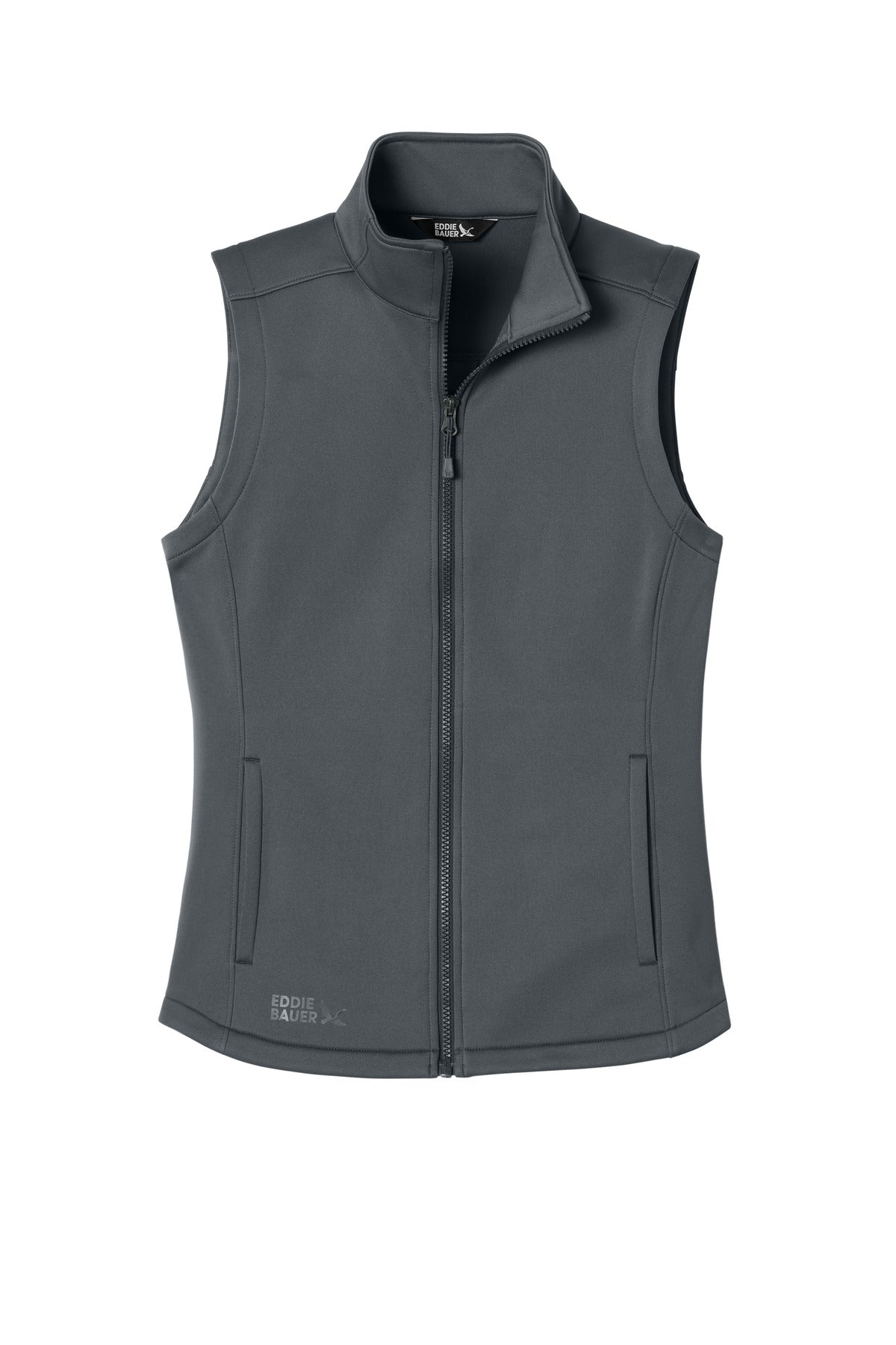 Custom Iron Gate Women's Smooth Mid Layer Fleece Vest EB2570, personalized by SanCanDo Swag in Argyle, TX