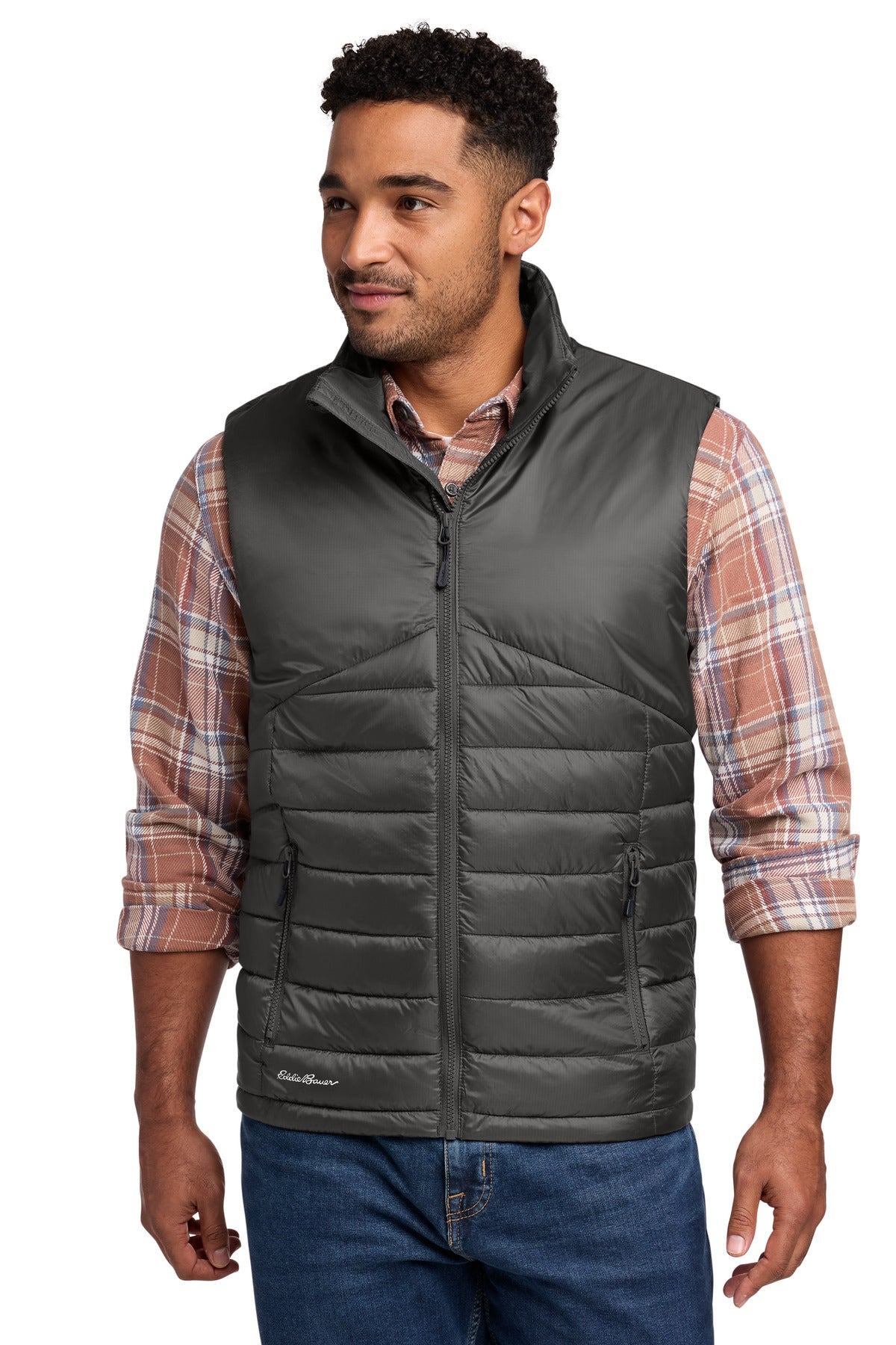 Custom Iron Gate Quilted Vest EB512, personalized by SanCanDo Swag in Argyle, TX