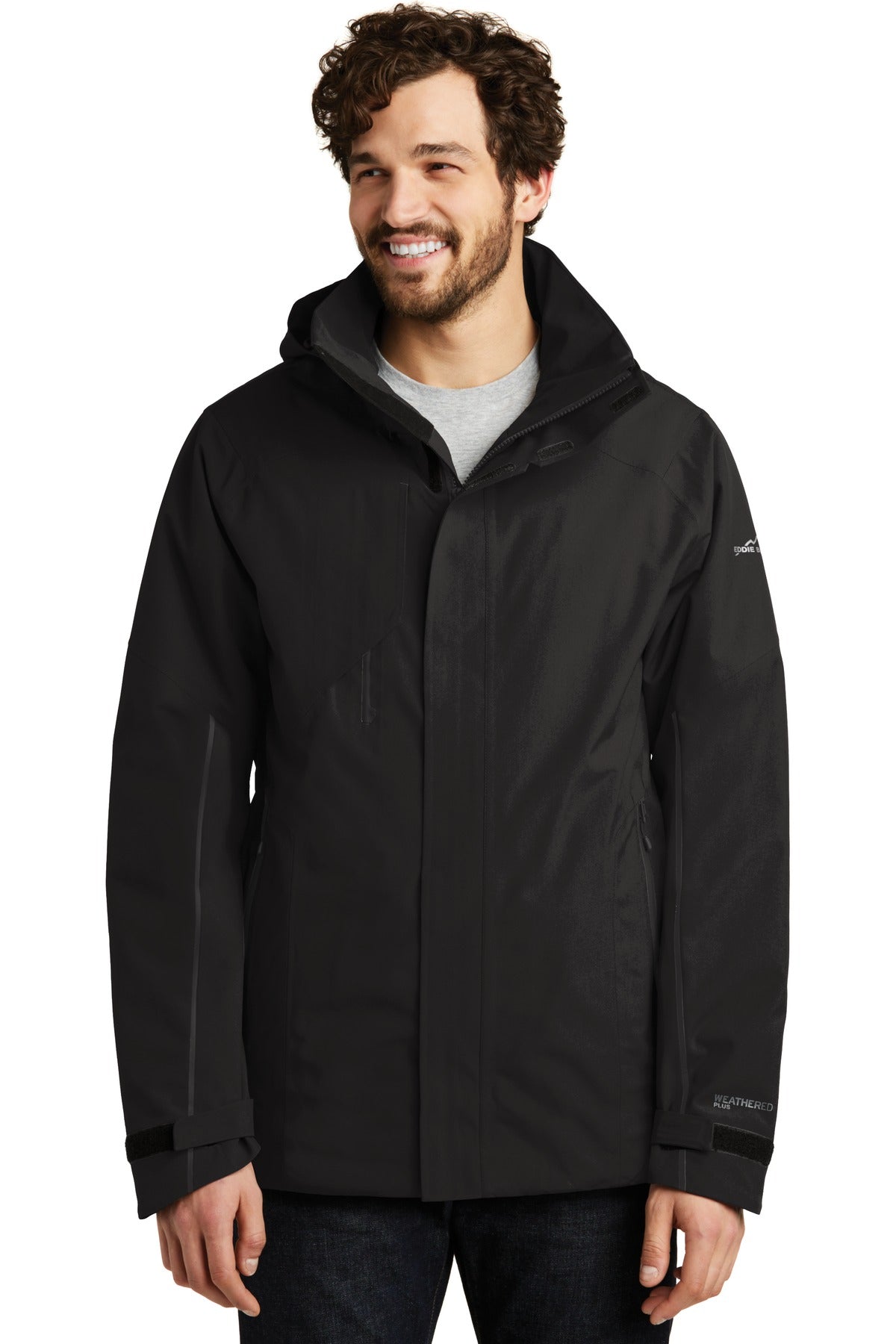 Custom Black WeatherEdge Plus Insulated Jacket EB554, personalized by SanCanDo Swag in Argyle, TX