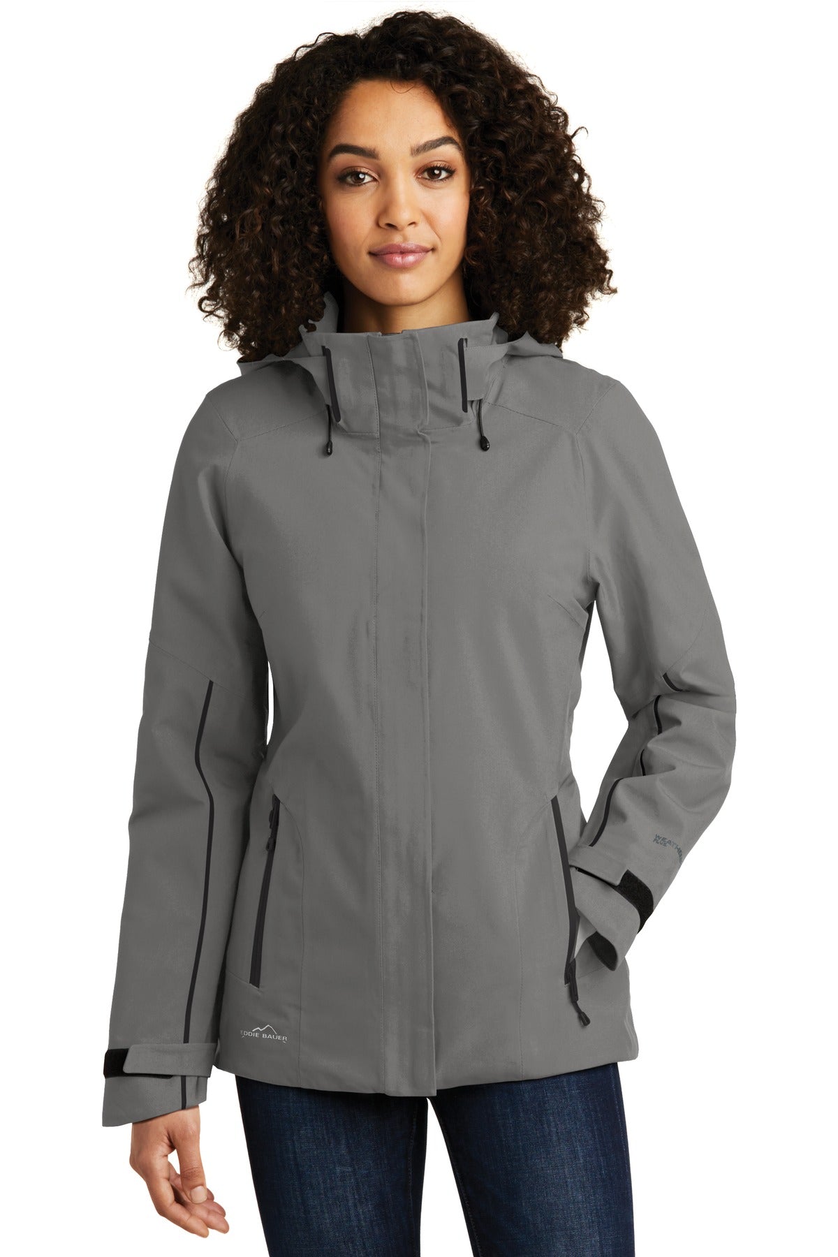 Custom Metal Grey WeatherEdge Plus Insulated Jacket EB555, personalized by SanCanDo Swag in Argyle, TX