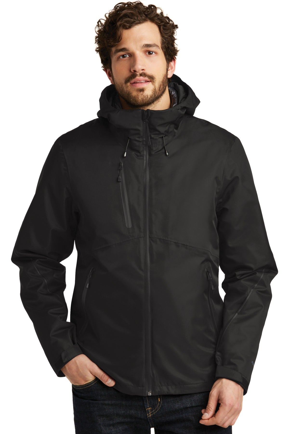 Custom Black/ Black WeatherEdge Plus 3-in-1 Jacket EB556, personalized by SanCanDo Swag in Argyle, TX