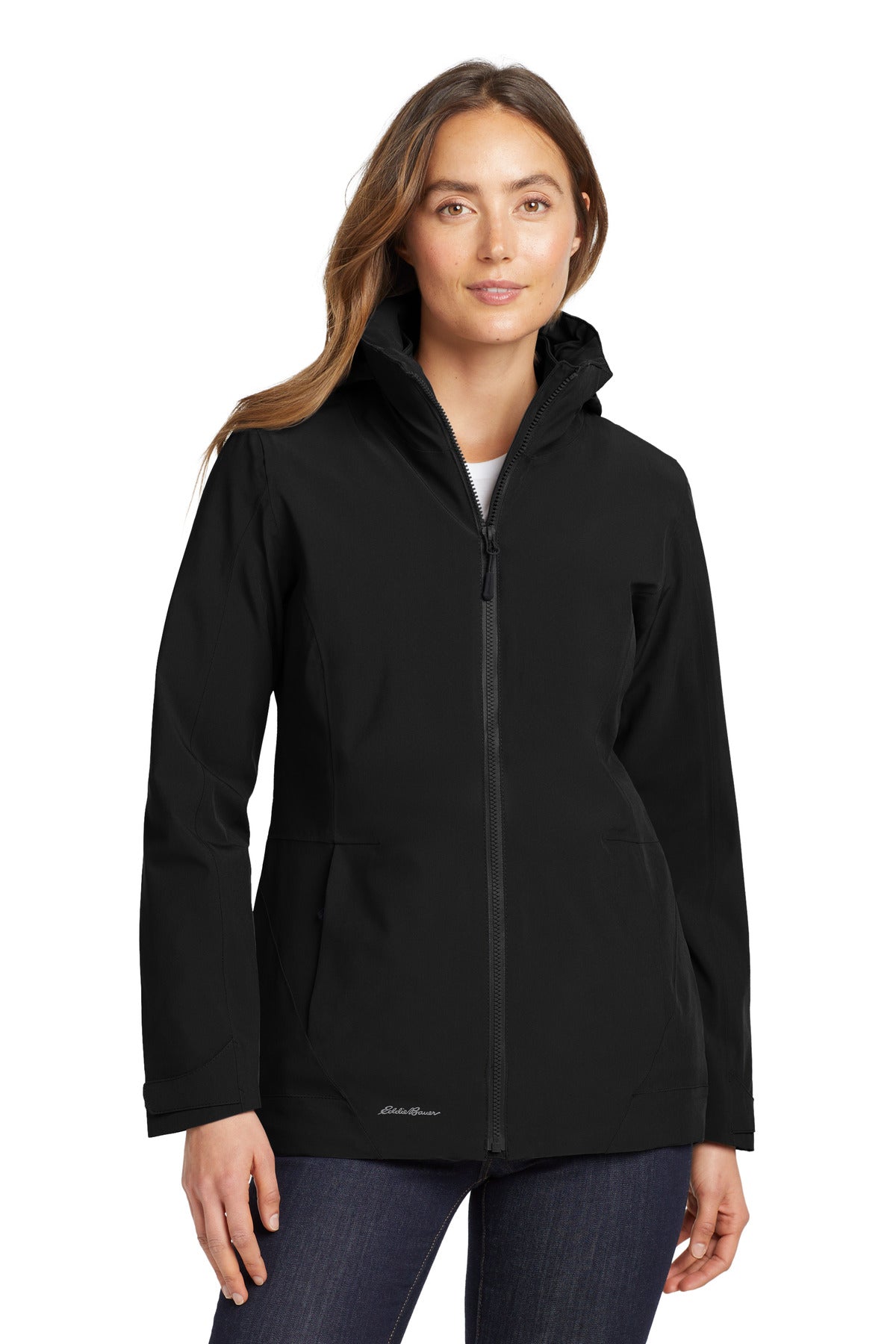 Custom Black/ Storm Grey Women's WeatherEdge 3-in-1 Jacket EB657, personalized by SanCanDo Swag in Argyle, TX