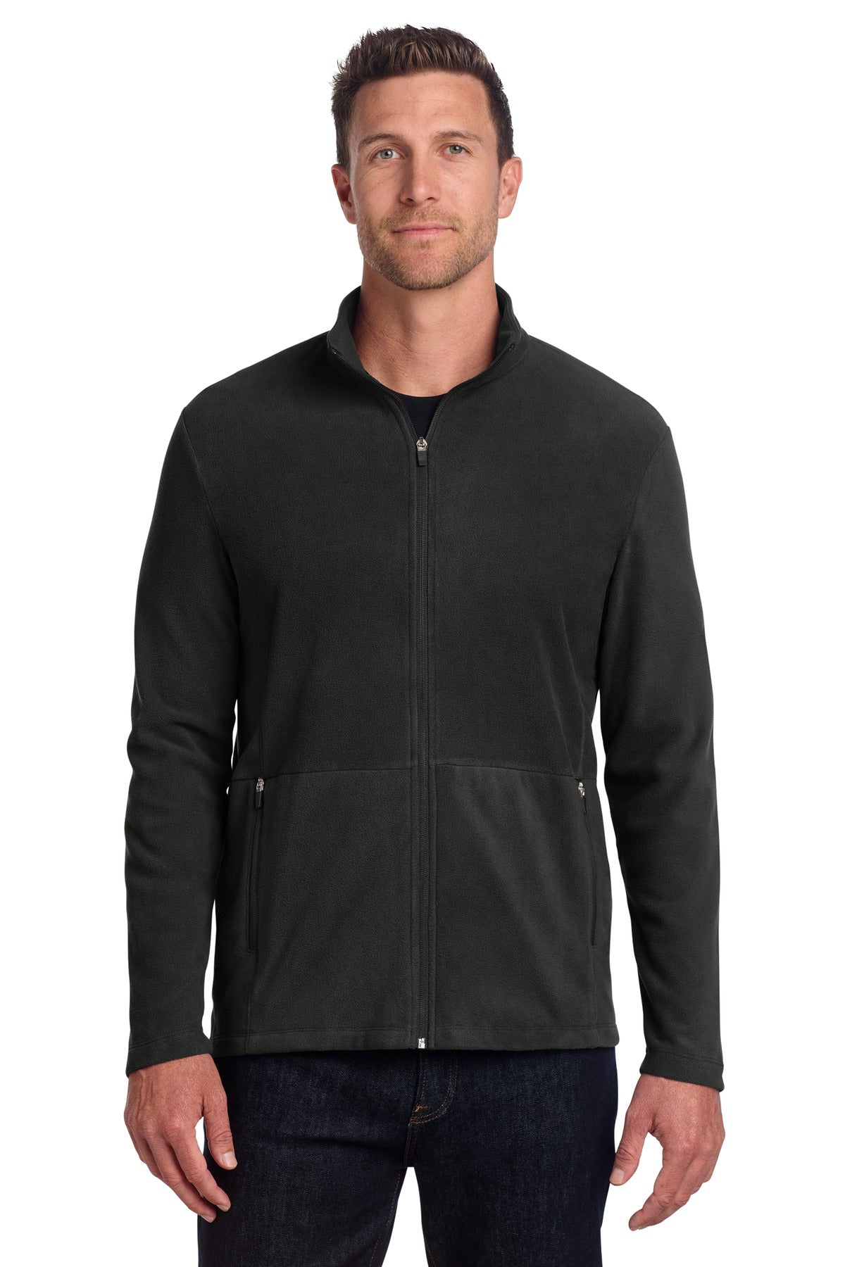 Custom Black Accord Microfleece Jacket F151, personalized by SanCanDo Swag in Argyle, TX