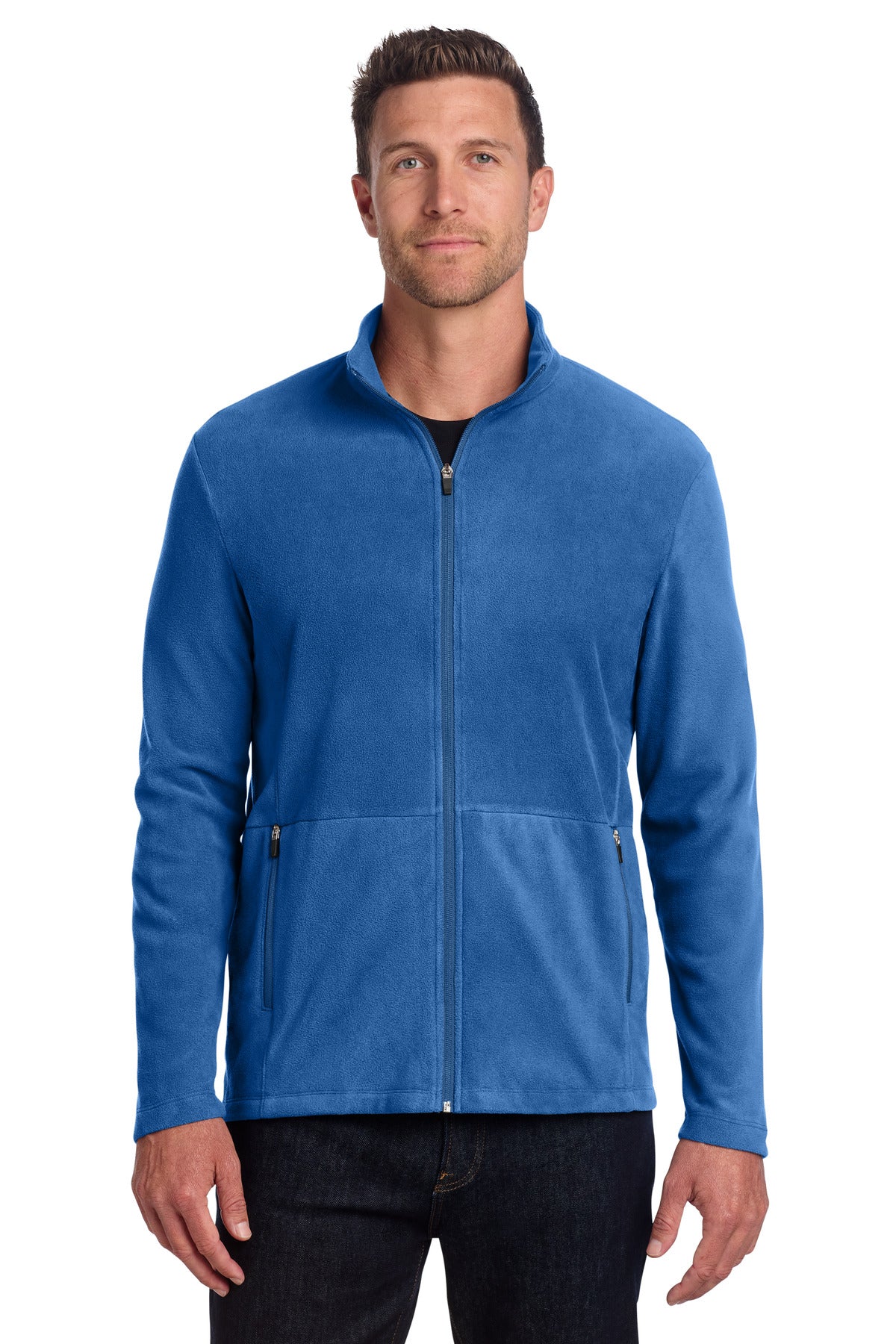 Custom Royal Accord Microfleece Jacket F151, personalized by SanCanDo Swag in Argyle, TX