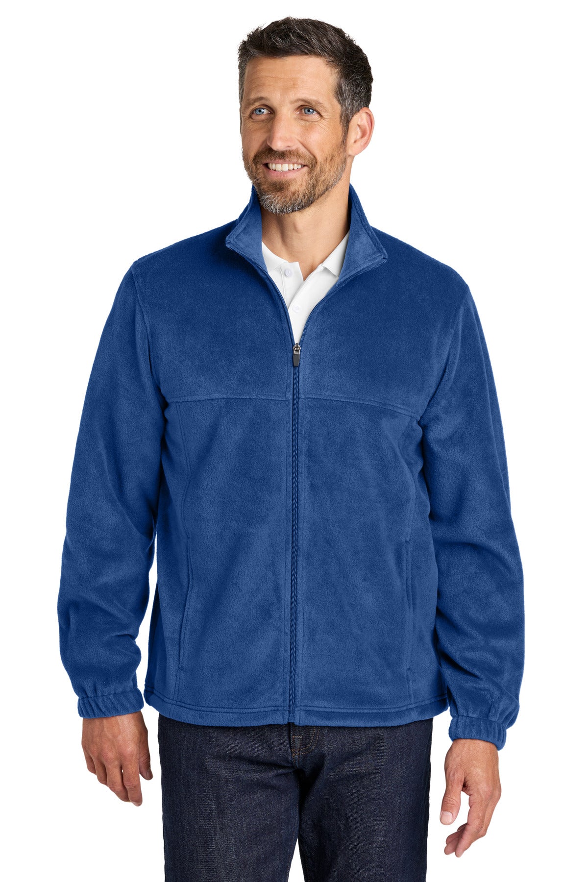 Custom Royal Plush Fleece Full-Zip Jacket F190, personalized by SanCanDo Swag in Argyle, TX