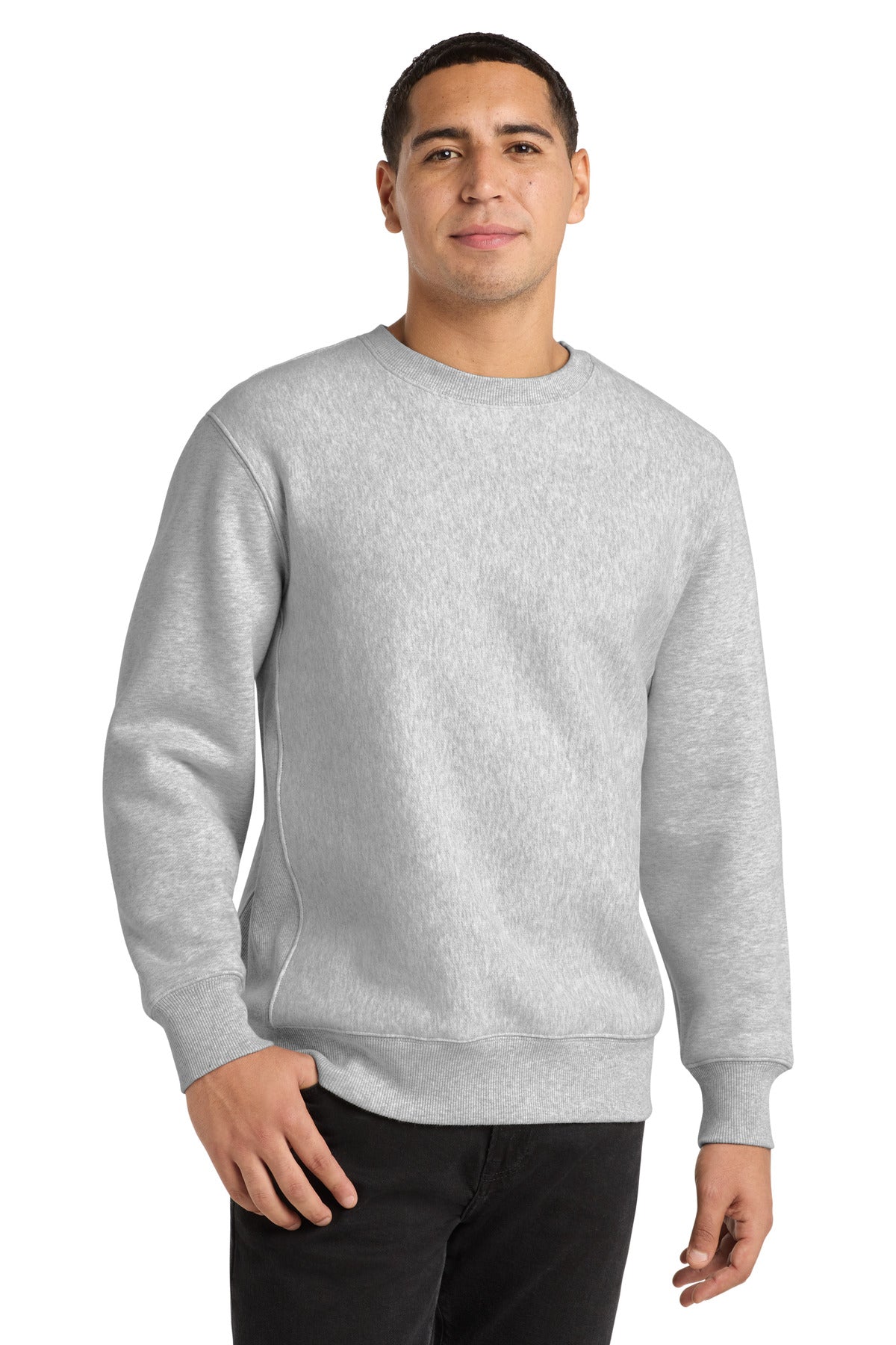 Custom Athletic Heather Super Heavyweight Crewneck F280, personalized by SanCanDo Swag in Argyle, TX