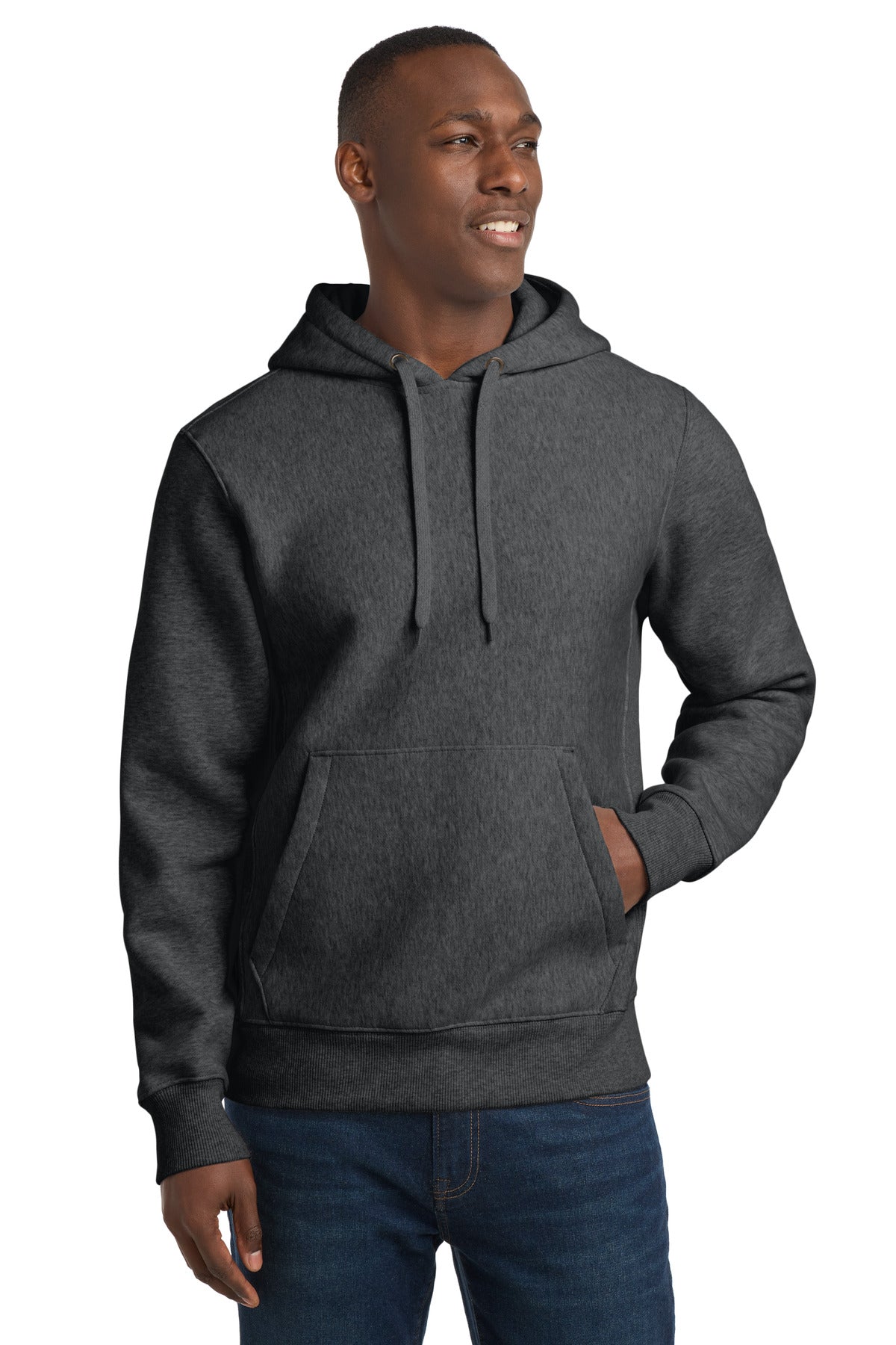 Custom Graphite Heather Super Heavyweight Hoodie F281, personalized by SanCanDo Swag in Argyle, TX
