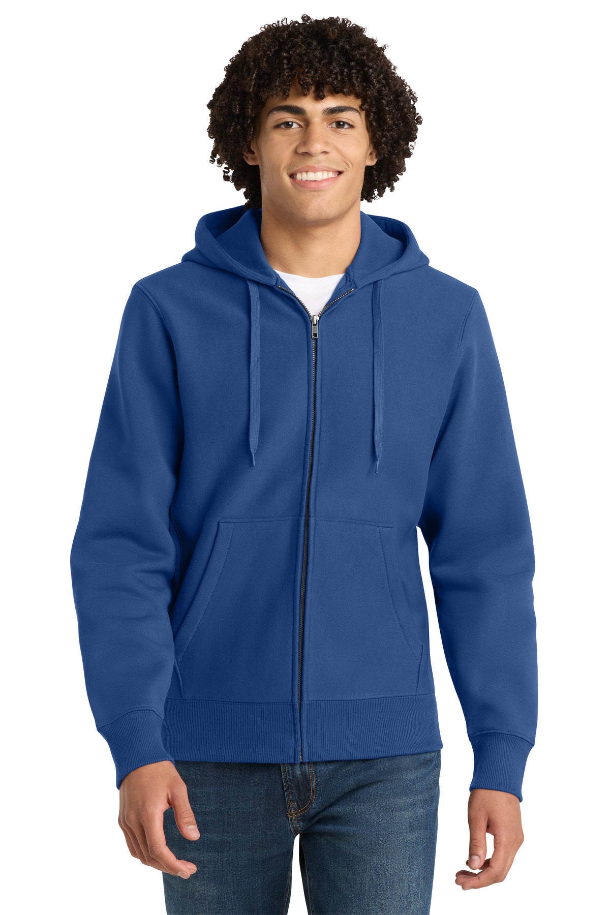 Custom Royal Super Heavyweight Full-Zip Hoodie F282, personalized by SanCanDo Swag in Argyle, TX