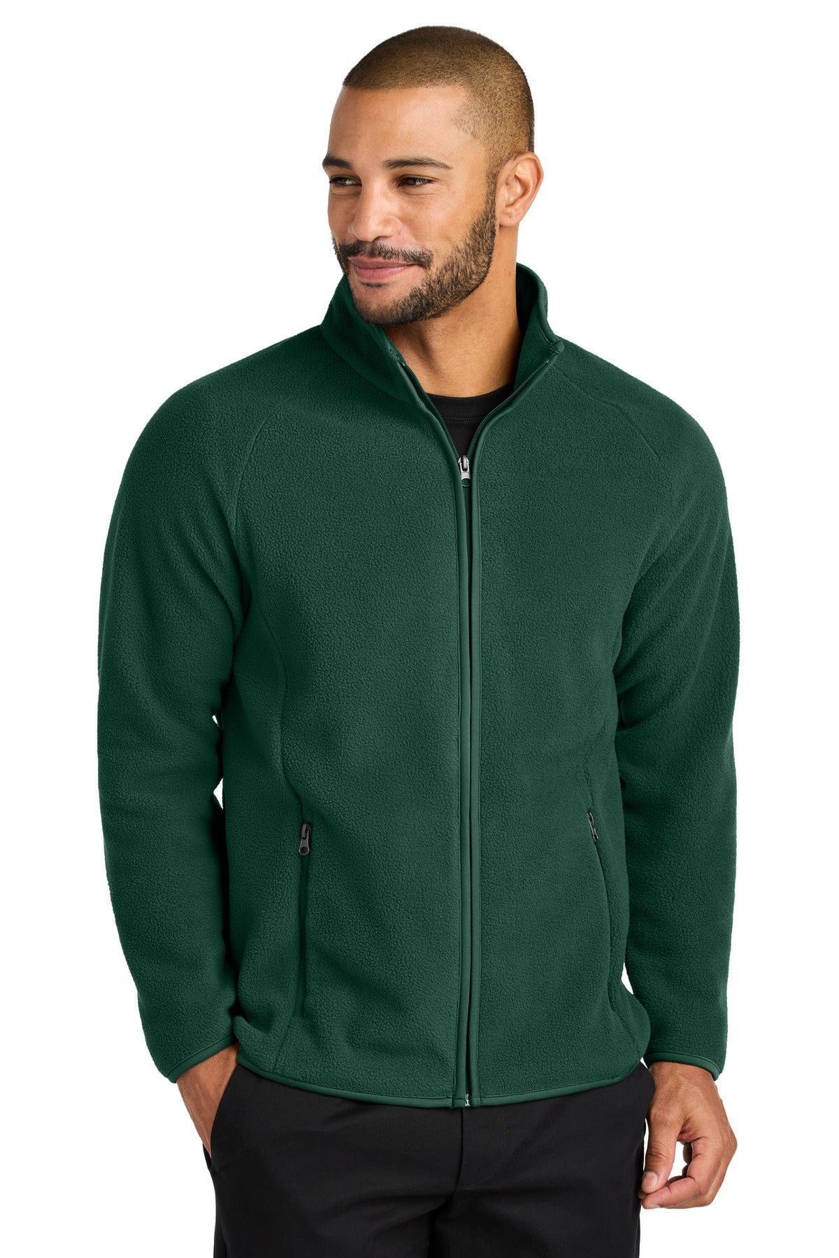 Custom Dark Green C-FREE Raglan Fleece F700, personalized by SanCanDo Swag in Argyle, TX