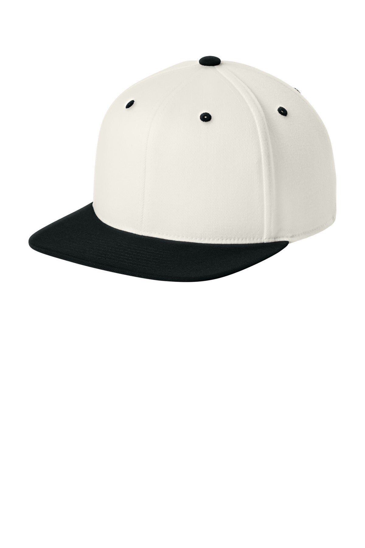 Custom Natural/ Black 110 Snapback Cap FF110F, personalized by SanCanDo Swag in Argyle, TX