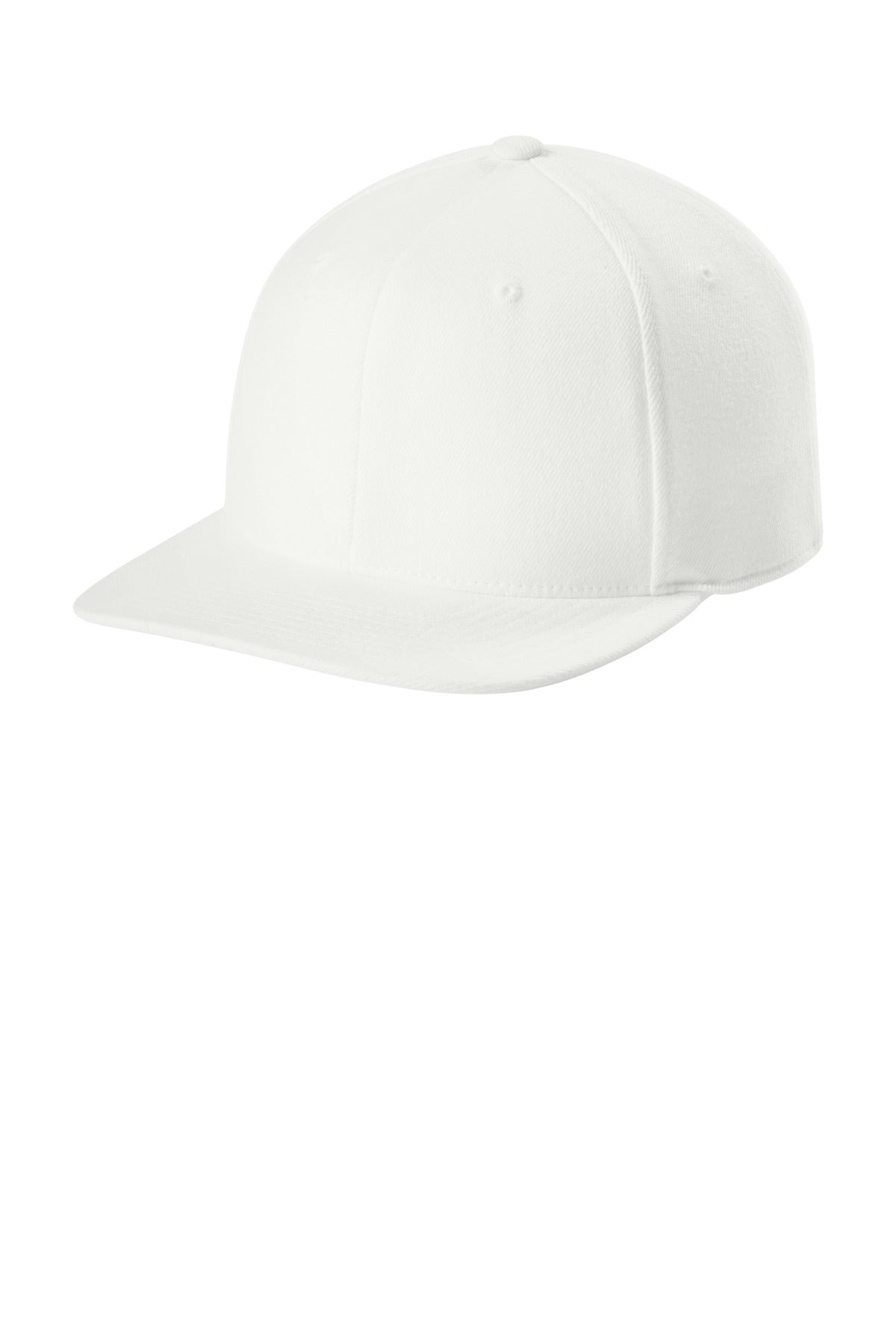 Custom White 110 Snapback Cap FF110F, personalized by SanCanDo Swag in Argyle, TX
