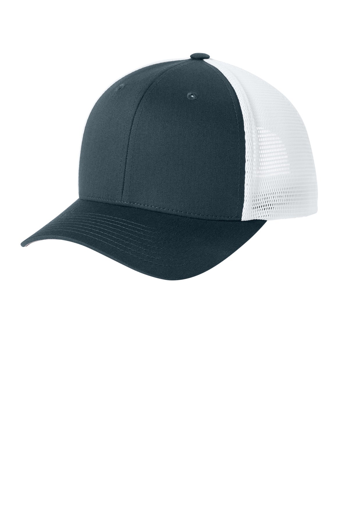 Custom Navy/ White 110 Mesh Cap FF110M, personalized by SanCanDo Swag in Argyle, TX