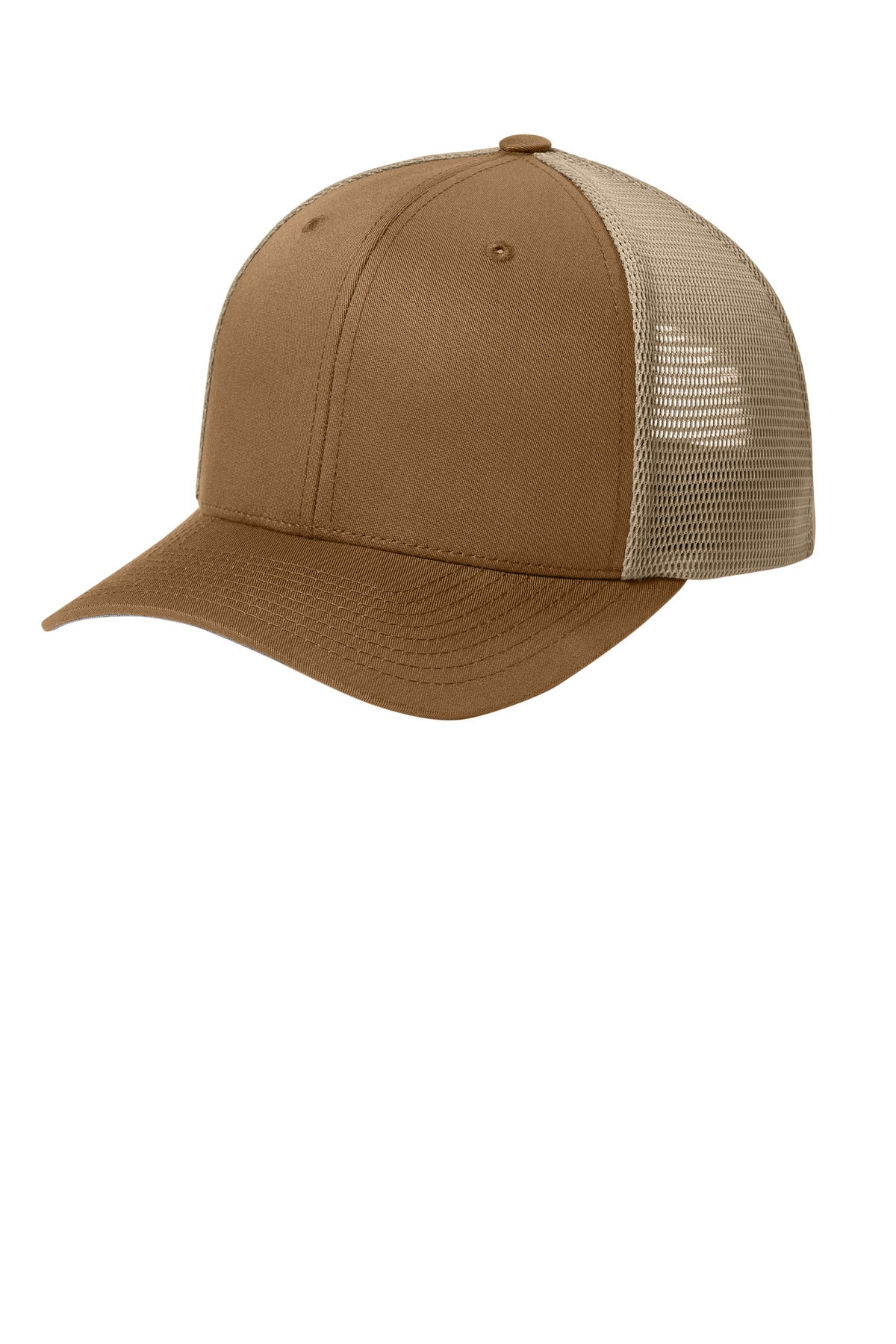 Custom Caramel/ Khaki 110 Mesh Cap FF110M, personalized by SanCanDo Swag in Argyle, TX