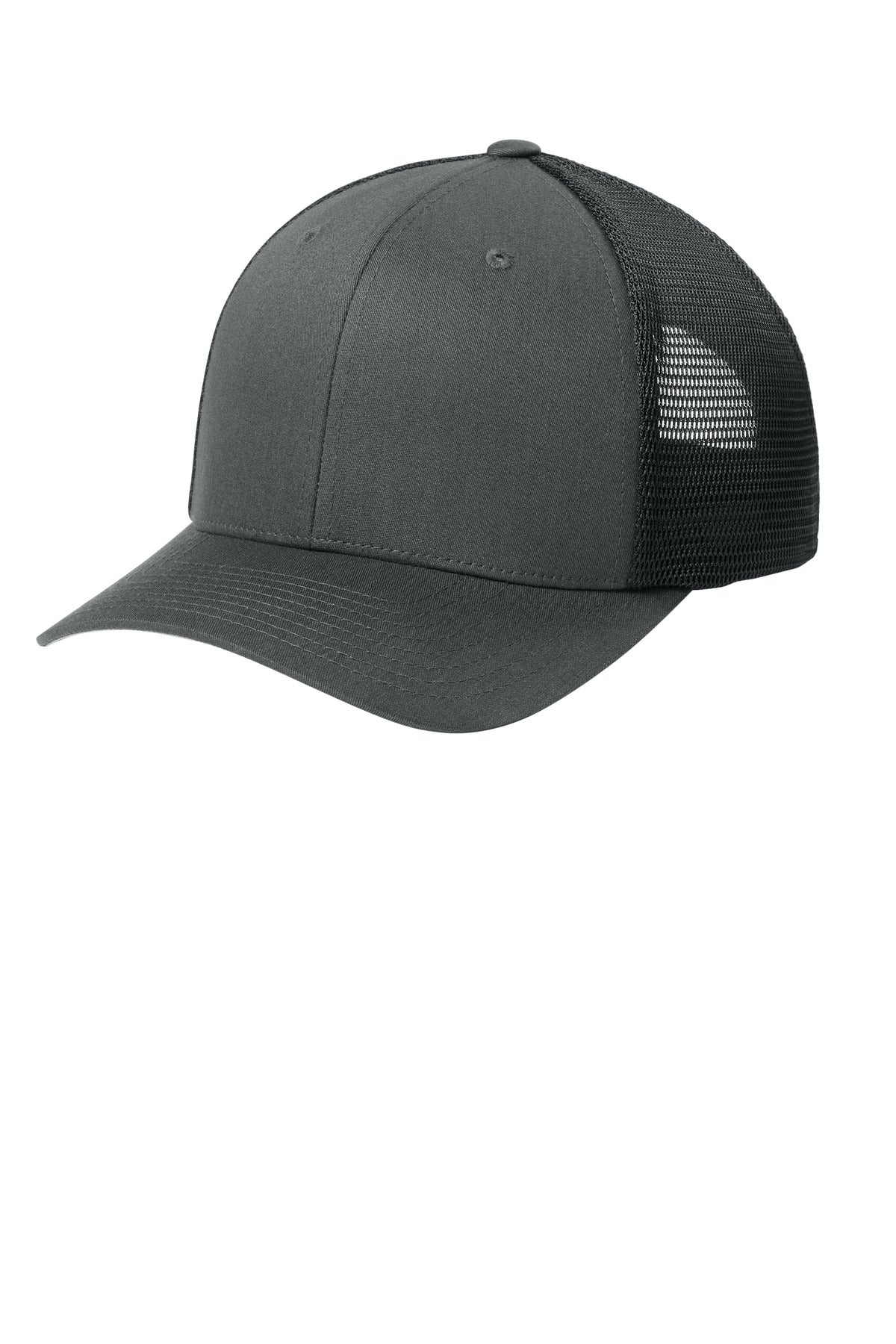 Custom Charcoal/ Black 110 Mesh Cap FF110M, personalized by SanCanDo Swag in Argyle, TX