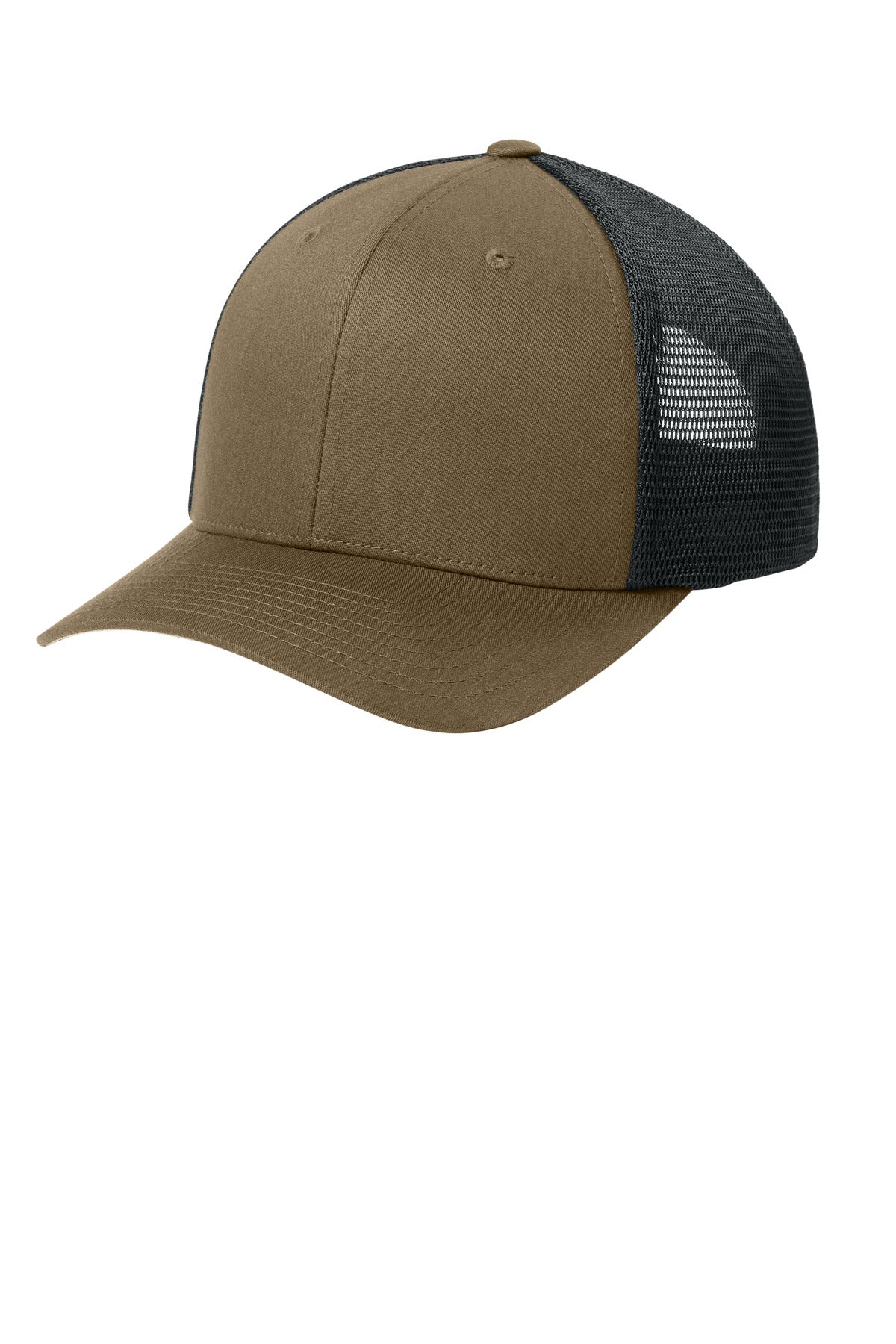 Custom Coyote Brown/ Black 110 Mesh Cap FF110M, personalized by SanCanDo Swag in Argyle, TX