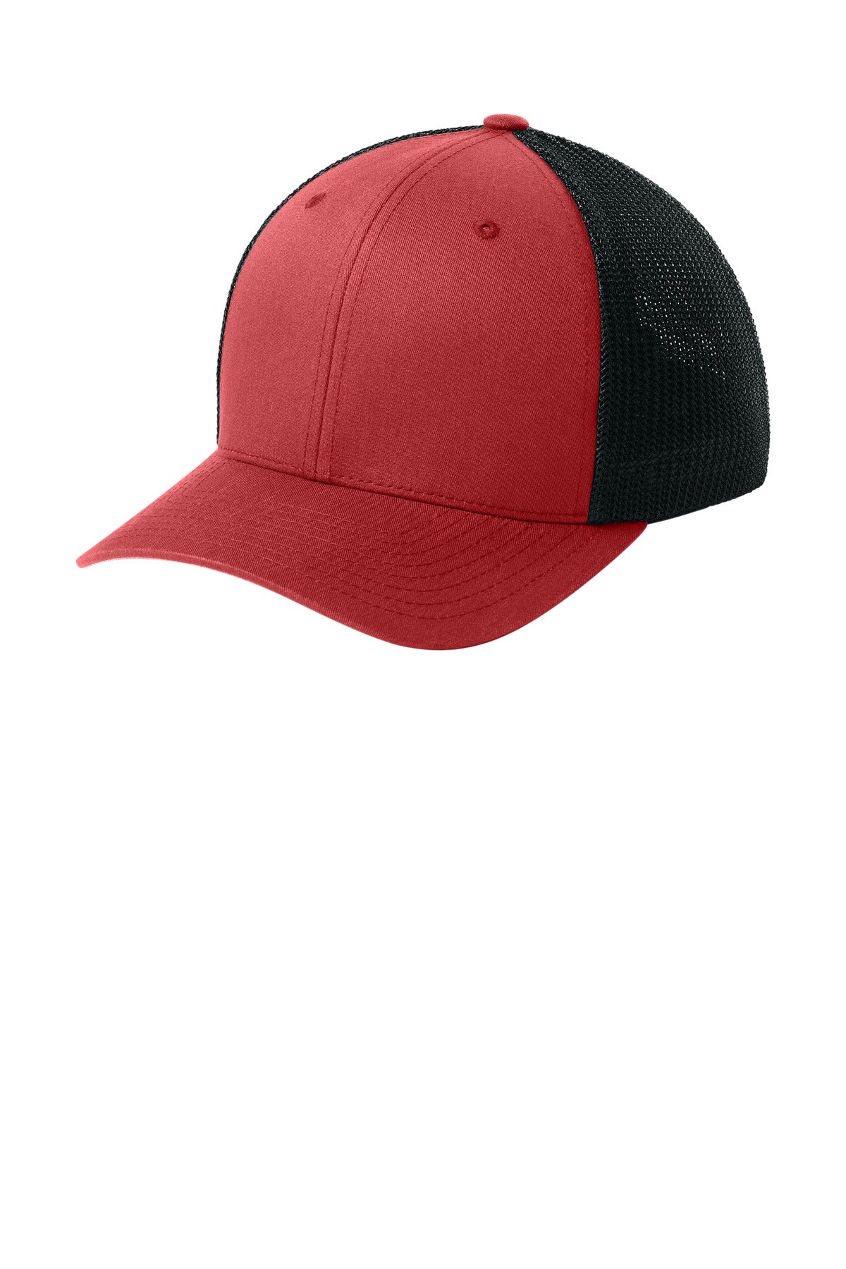 Custom Red/ Black Trucker Mesh Cap FF6511, personalized by SanCanDo Swag in Argyle, TX