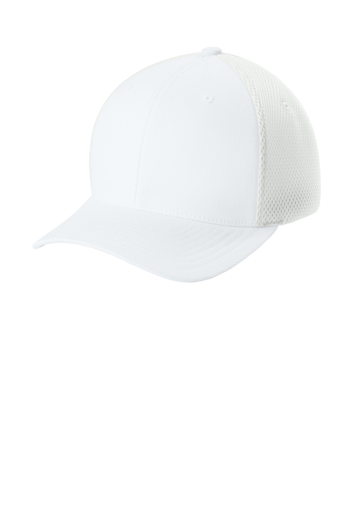 Custom White Ultrafiber Airmesh Cap FF6533, personalized by SanCanDo Swag in Argyle, TX