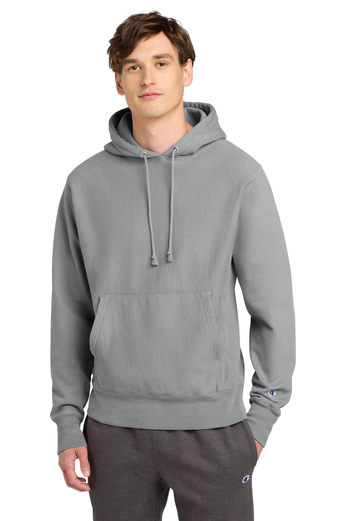 Custom Concrete Reverse Weave Garment-Dyed Hoodie GDS101, personalized by SanCanDo Swag in Argyle, TX