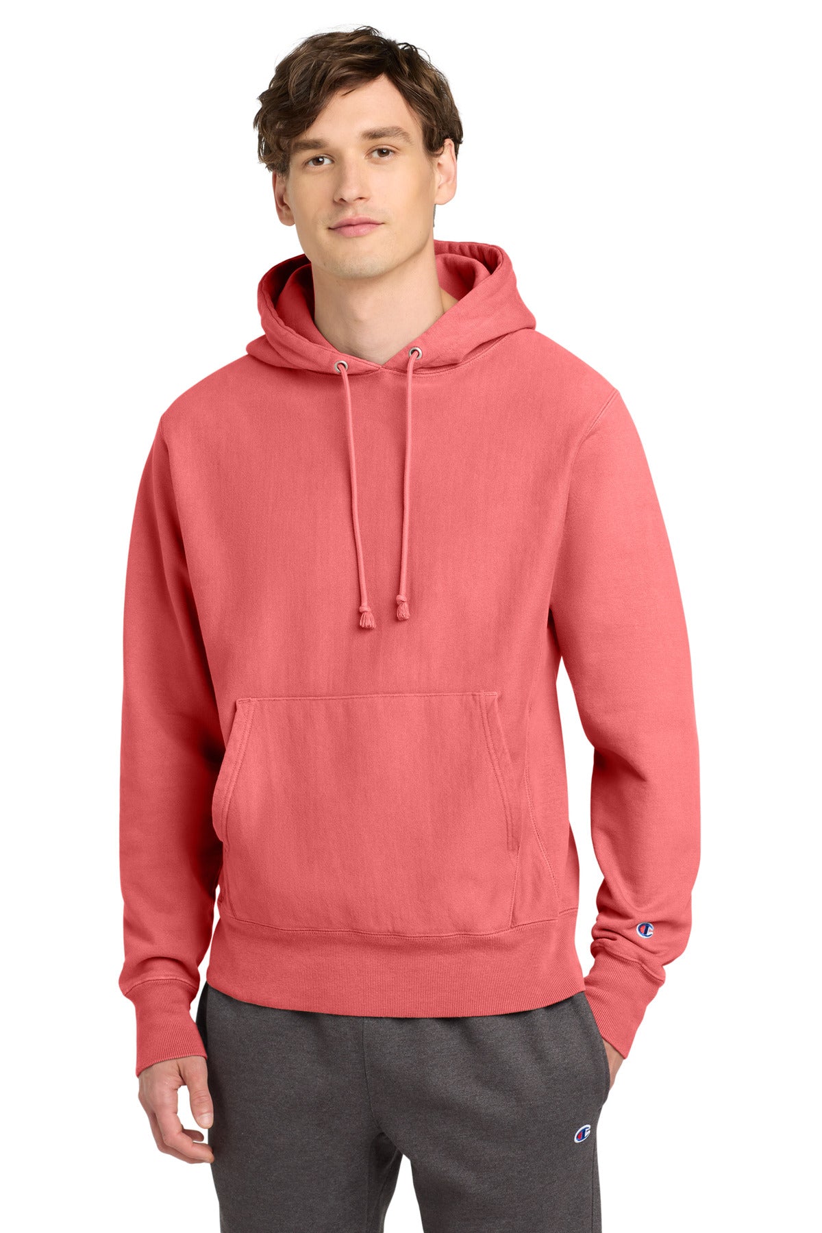 Custom Coral Craze Reverse Weave Garment-Dyed Hoodie GDS101, personalized by SanCanDo Swag in Argyle, TX