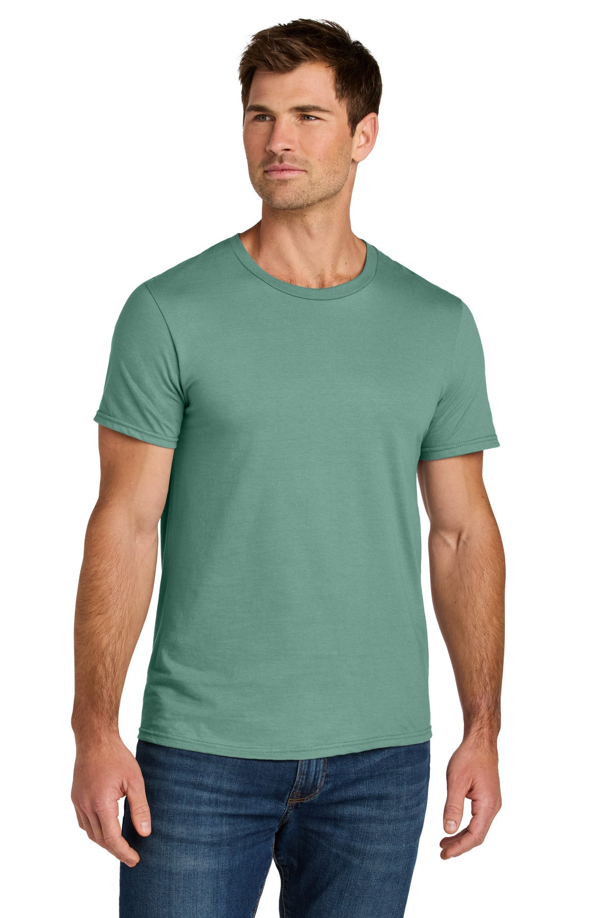 Custom Sage Ultimate Unisex Ring Spun Tee IC46M, personalized by SanCanDo Swag in Argyle, TX